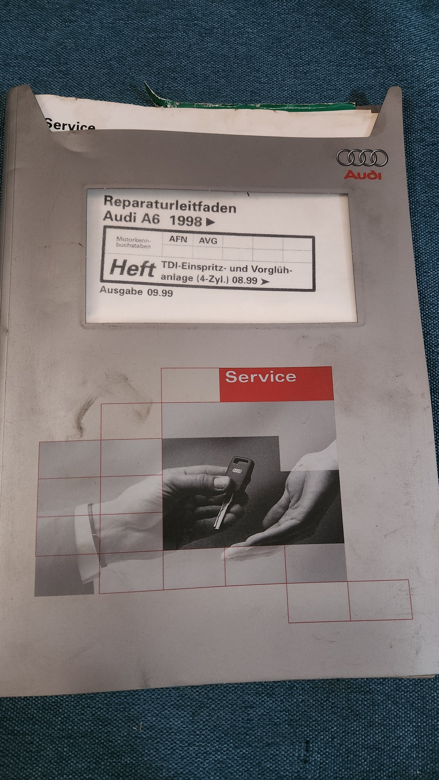 Audi A6 C5 AFN AVG Motor Reparaturleitfaden Werkstattbuch