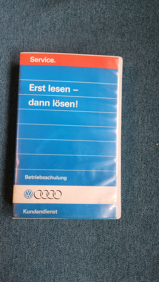 Erst lesen- dann lösen VHS Betriebsschulung Kundendienst Werkstattfilm Reparaturleitfaden