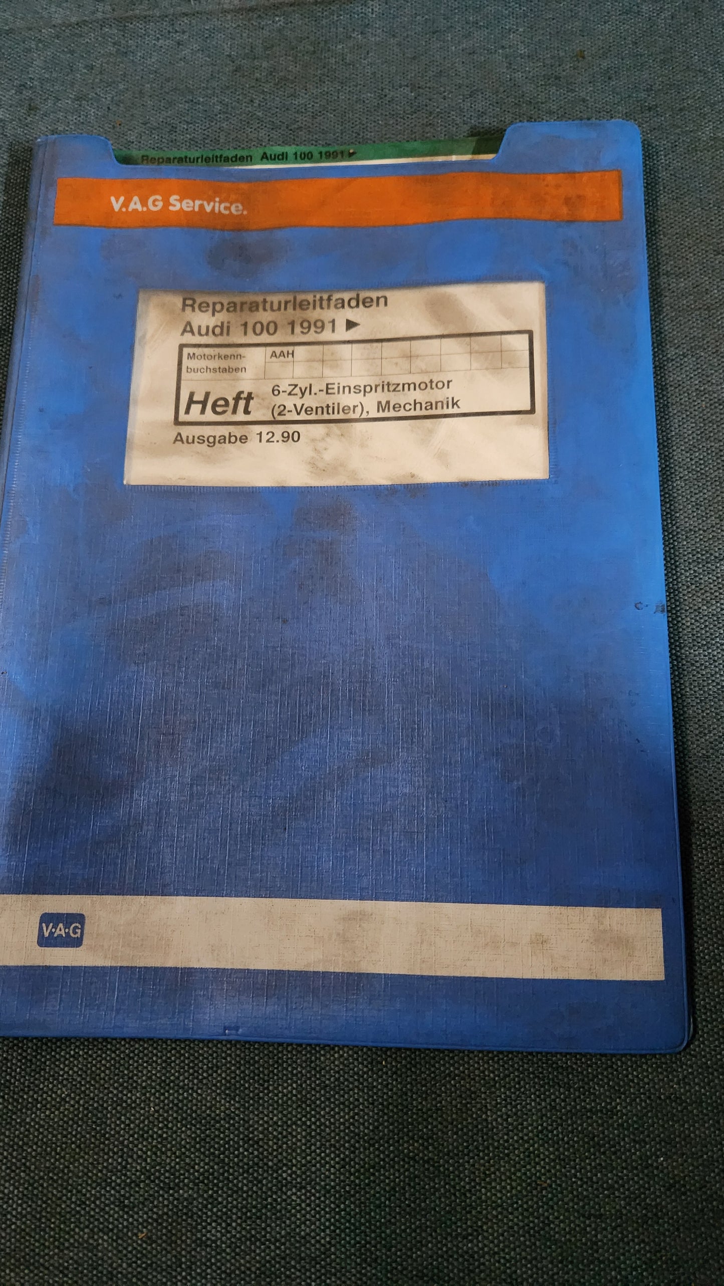 Audi 100 C4 AAH Engine Repair Manual Workshop Manual