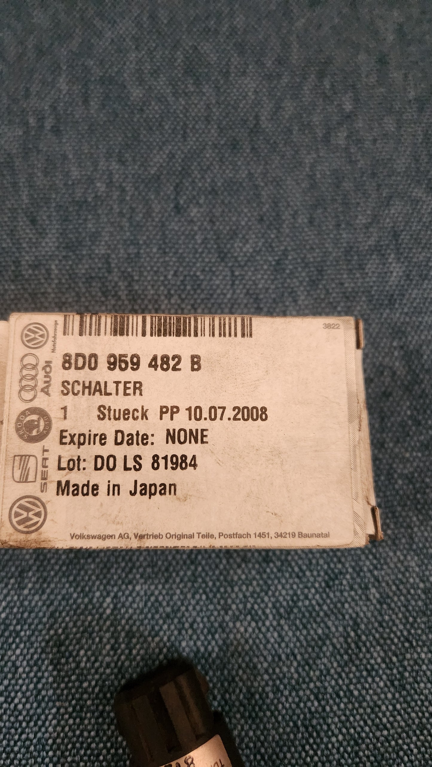 Pressure switch air conditioning Passat 3B/BG/3B6/Audi A4 B5/A6 C5/A8 4D2 8D0959482B Used M6