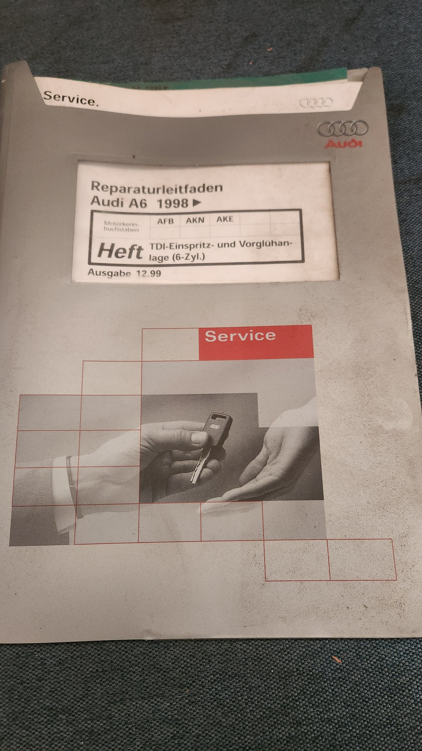 Audi A6 C5 AFV AKN AKE Motor Reparaturleitfaden Werkstattbuch