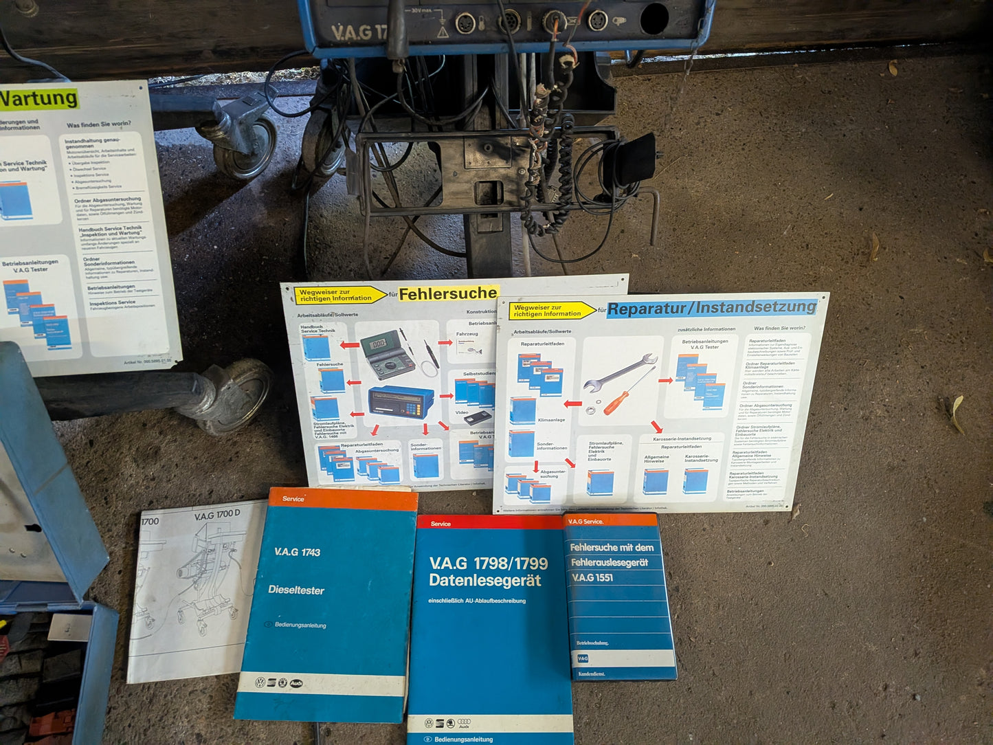 VAG Tester Turm Set VAG1798/1788/1743/1500/ 1767 und VAG 1466 Relais Tester inklusive Zubehör Gebraucht