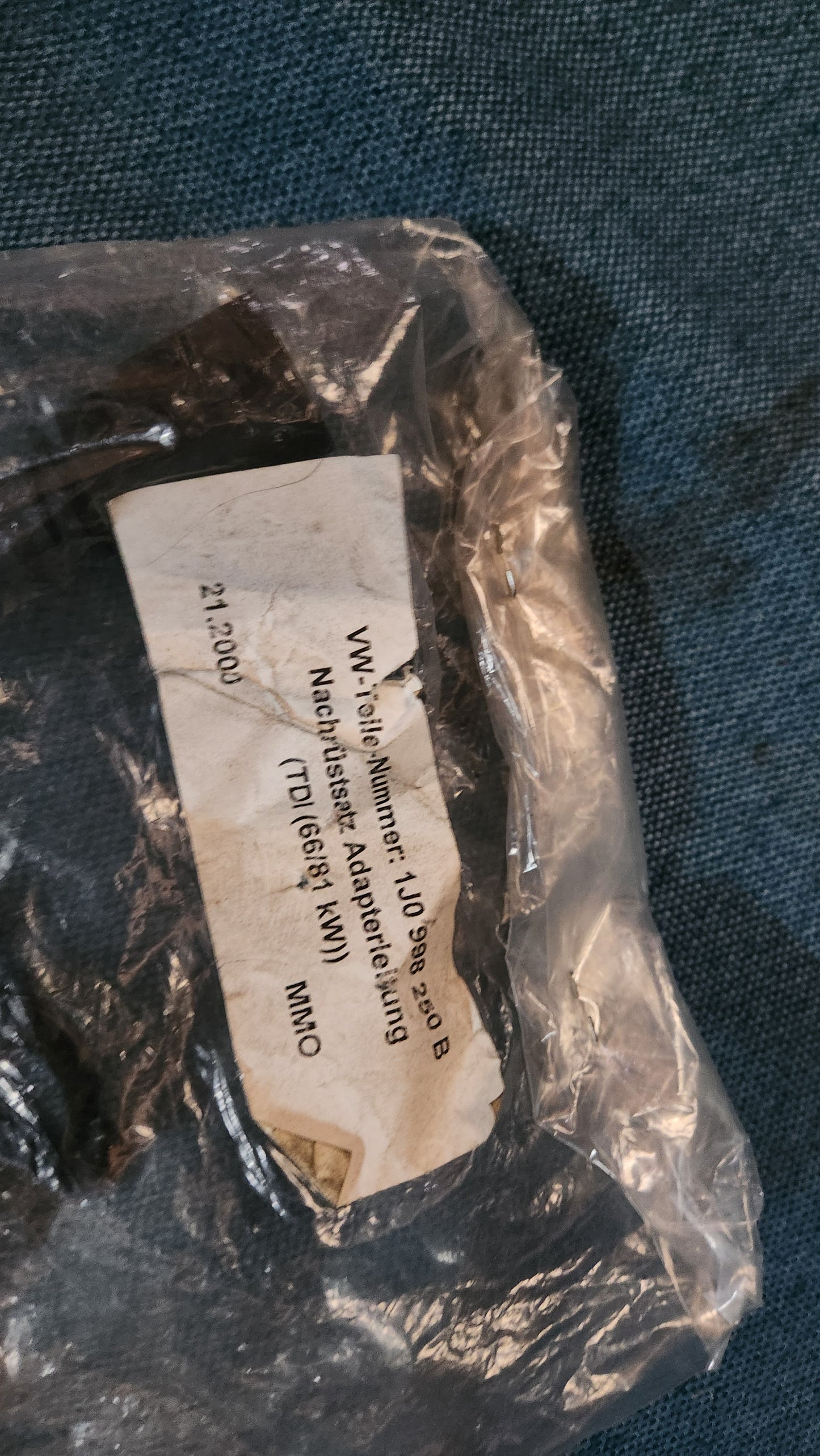 Golf 4 adapter set, retrofit kit for 1.9 TDI NOS 1J0998250B