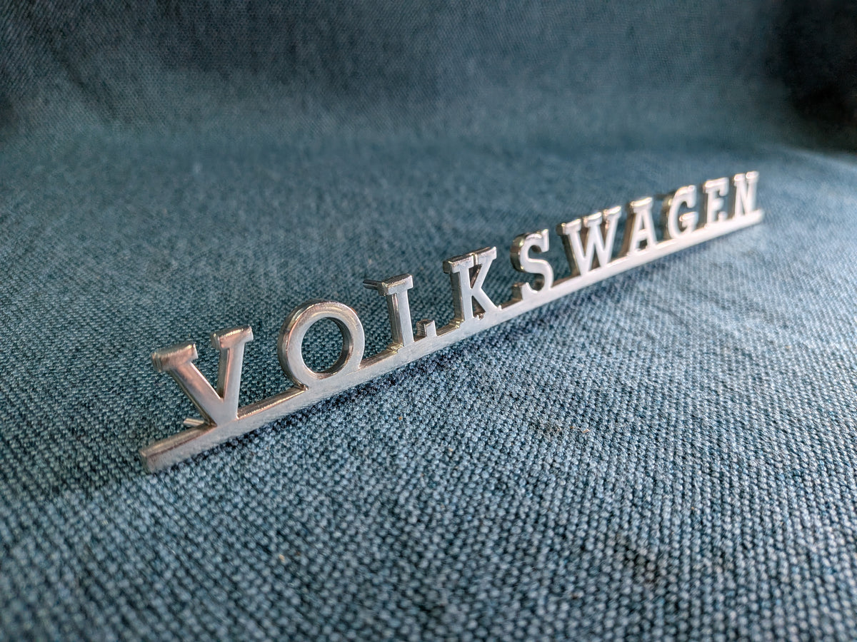 Volkswagen Schriftzug Emblem Chrom T1/T2 Bus/Typ3 311853687 Gebraucht B10