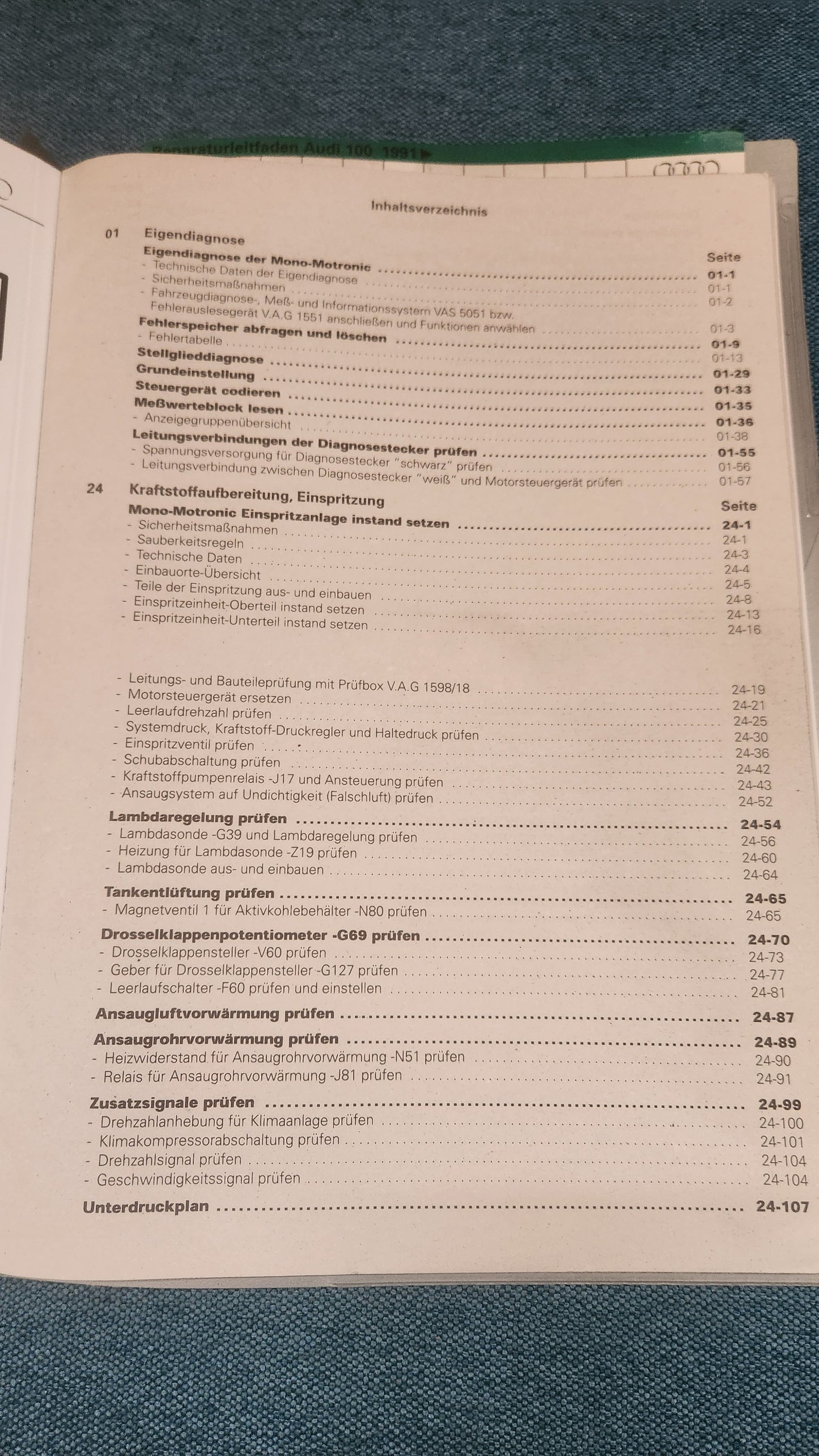 Audi 100 C4 AAE Motor  Reparaturleitfaden Werkstattbuch