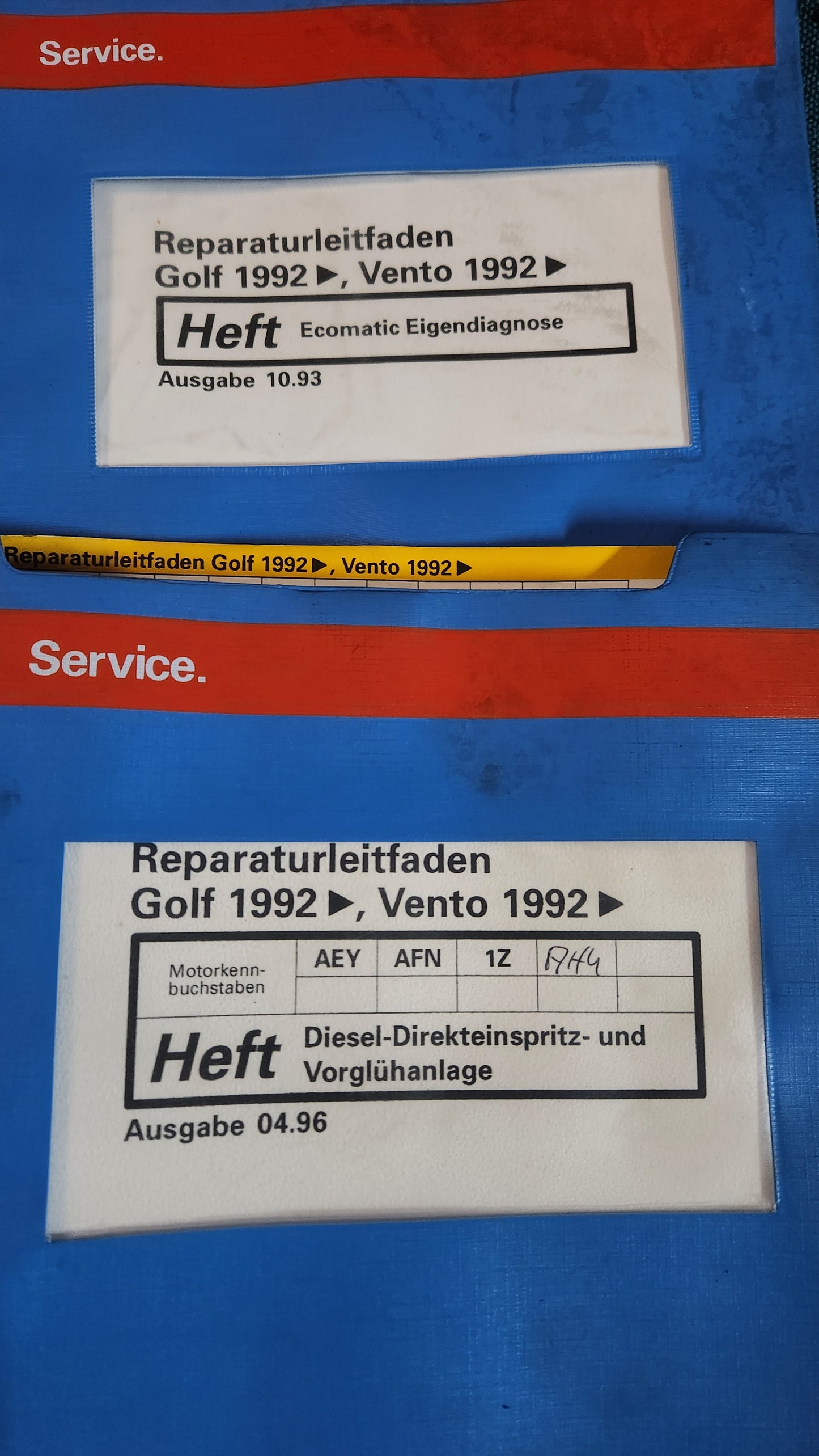 Golf 3/Vento Reparaturleitfaden Werkstattbuch