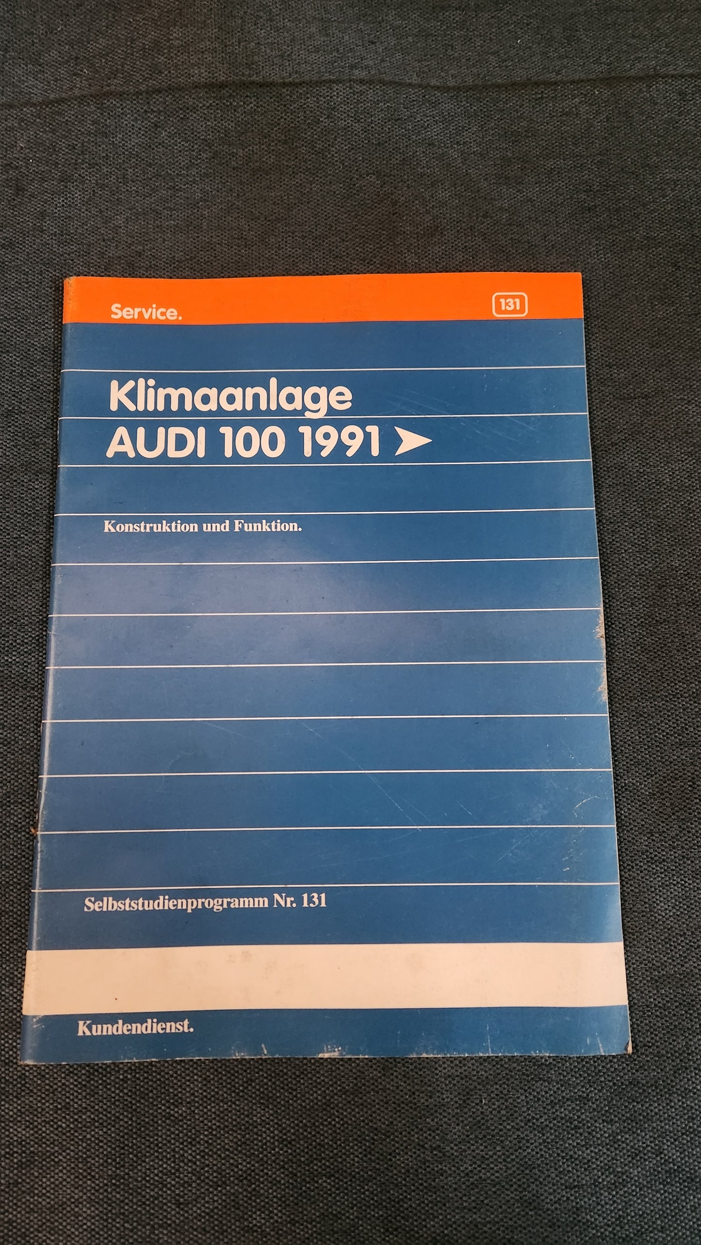 Klimaanlage Audi 100 C4 1991 Selbststudienprogramm Nr. 131 Reparaturleitfaden Werkstattbuch