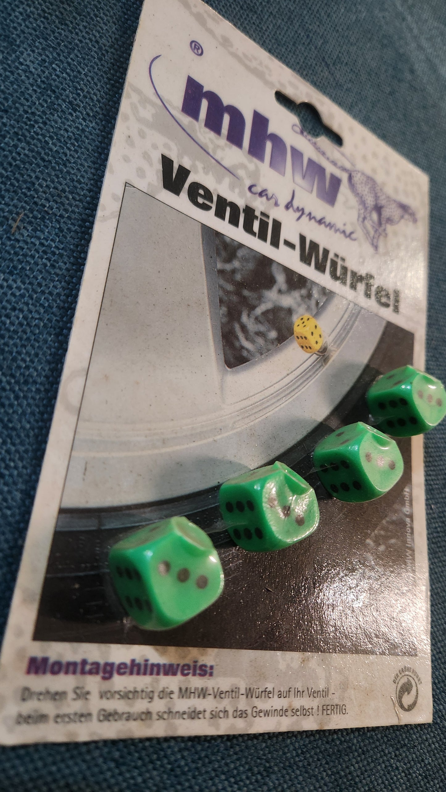 MHW Ventilkappen Würfel Grün Nos Universal