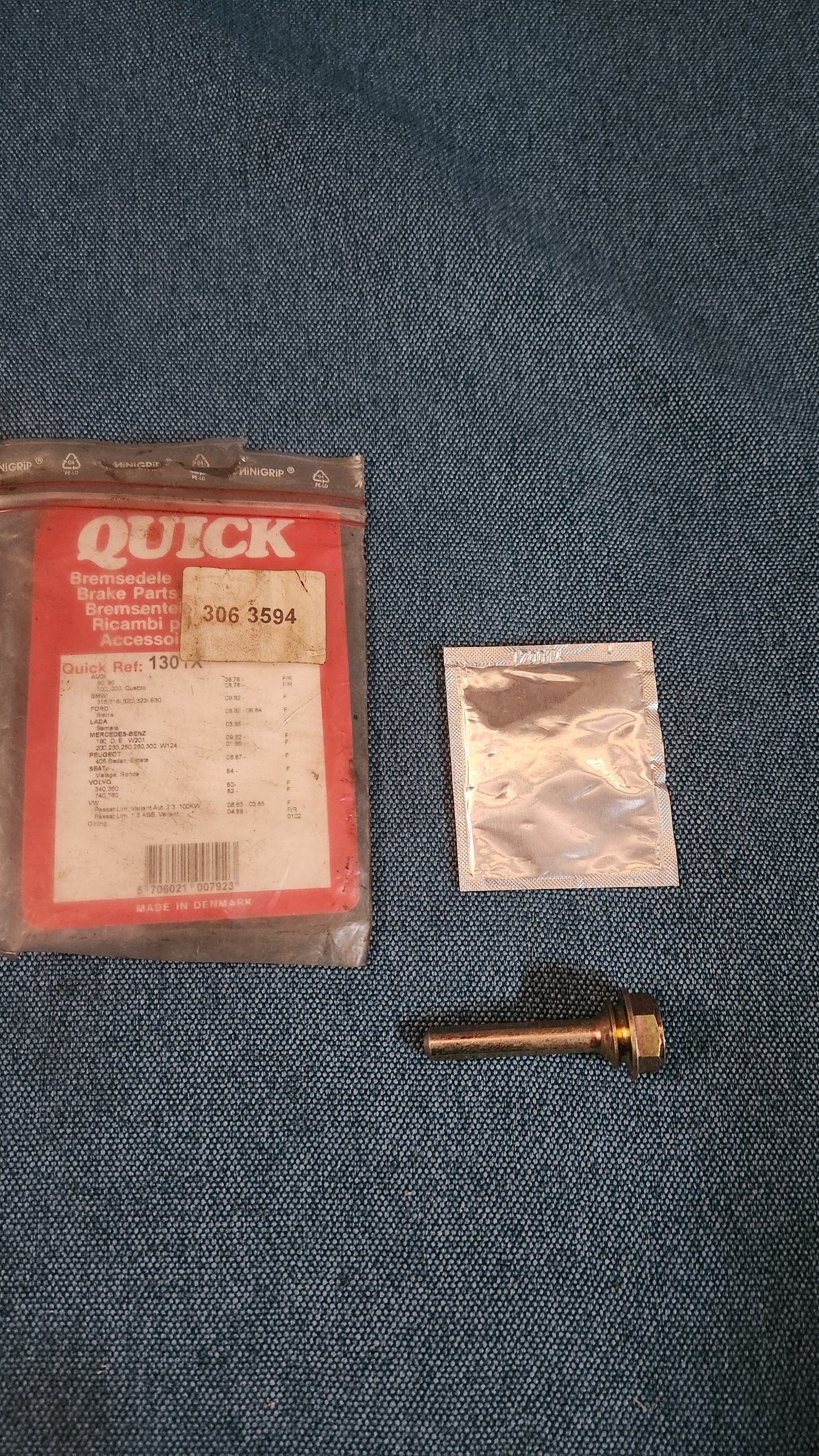 Floating pin brake caliper Quick Audi 80/90/B2/100/200/C2/Mercedes W124/201/Passat B3 1301X New Old Stock/New H4
