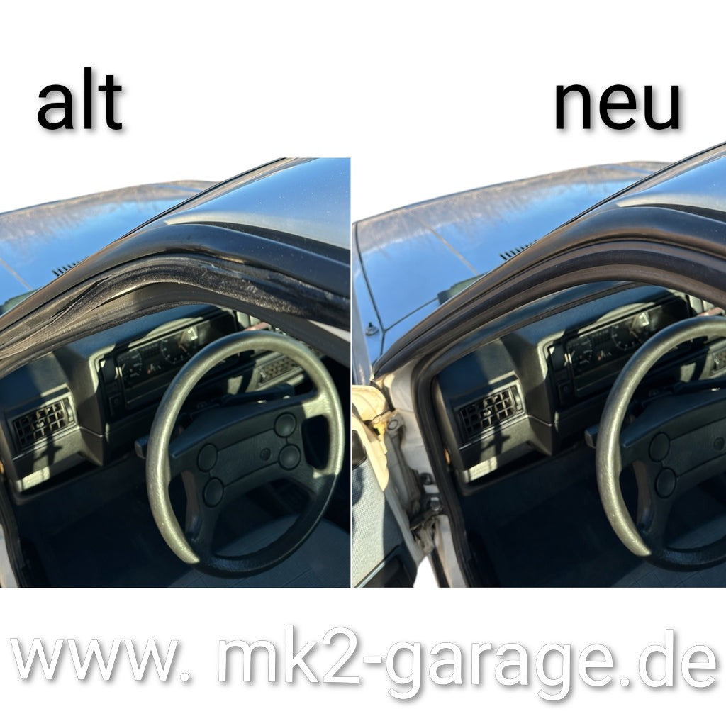 Golf 2 & Jetta 2 Dachzierleisten Dachleisten Reparatur Set Dichtung Neu Ref. 191853705/191853706