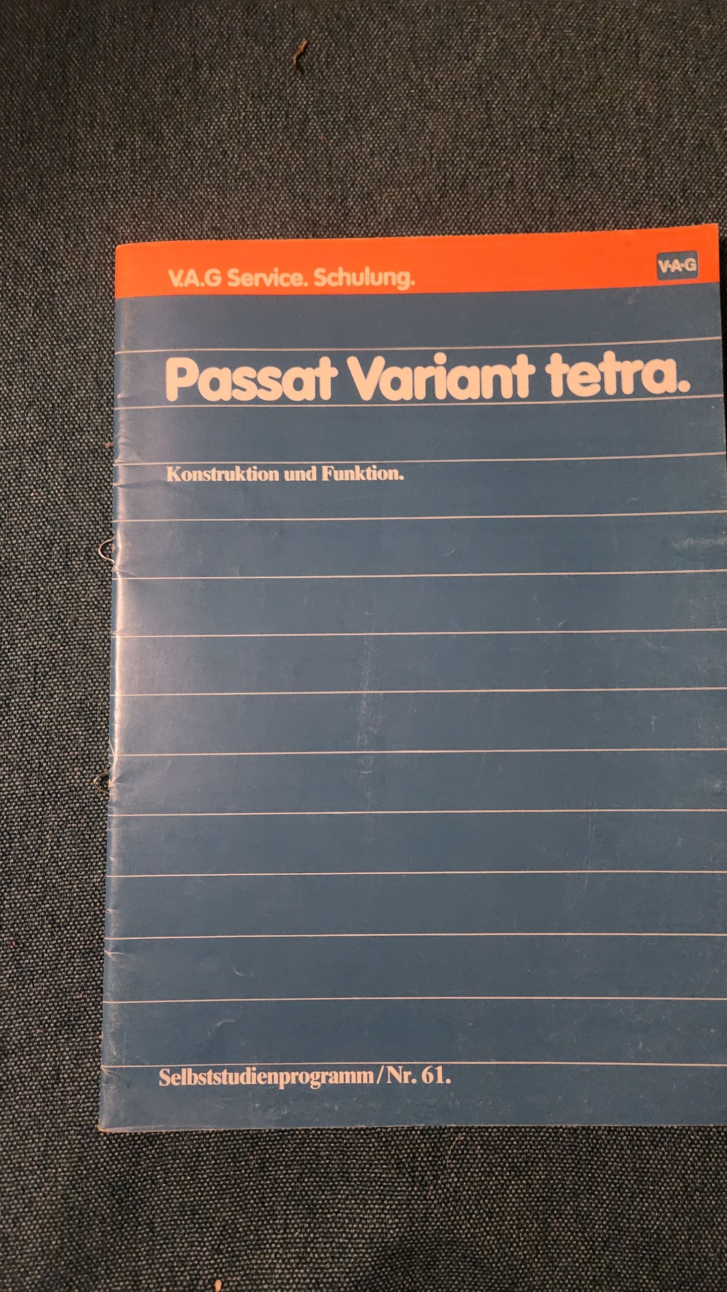 Passat 32B B2 Variant tetra  Selbststudienpogramm Nr. 61 Werkstattbuch Reparaturleitfaden