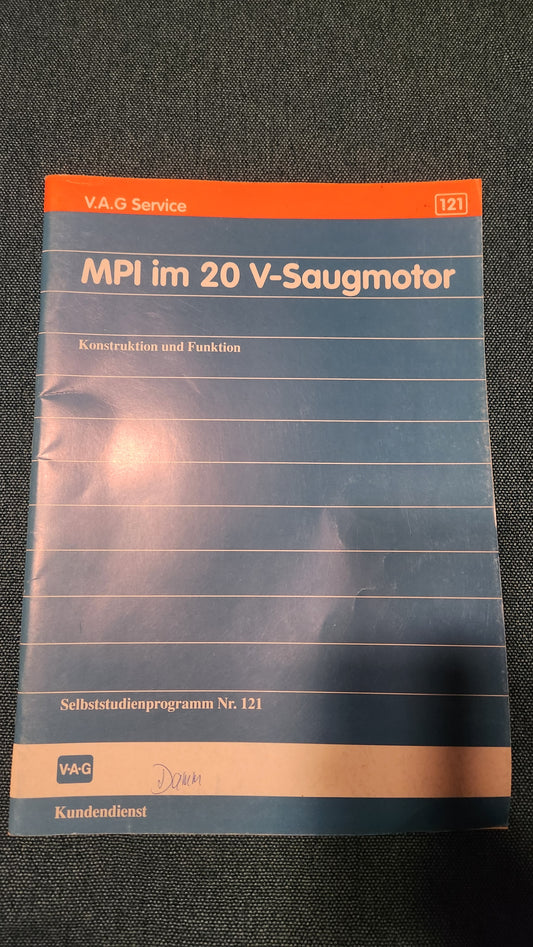 MPI in the 20V naturally aspirated engine Self-study program No. 121 Workshop manual Repair guide
