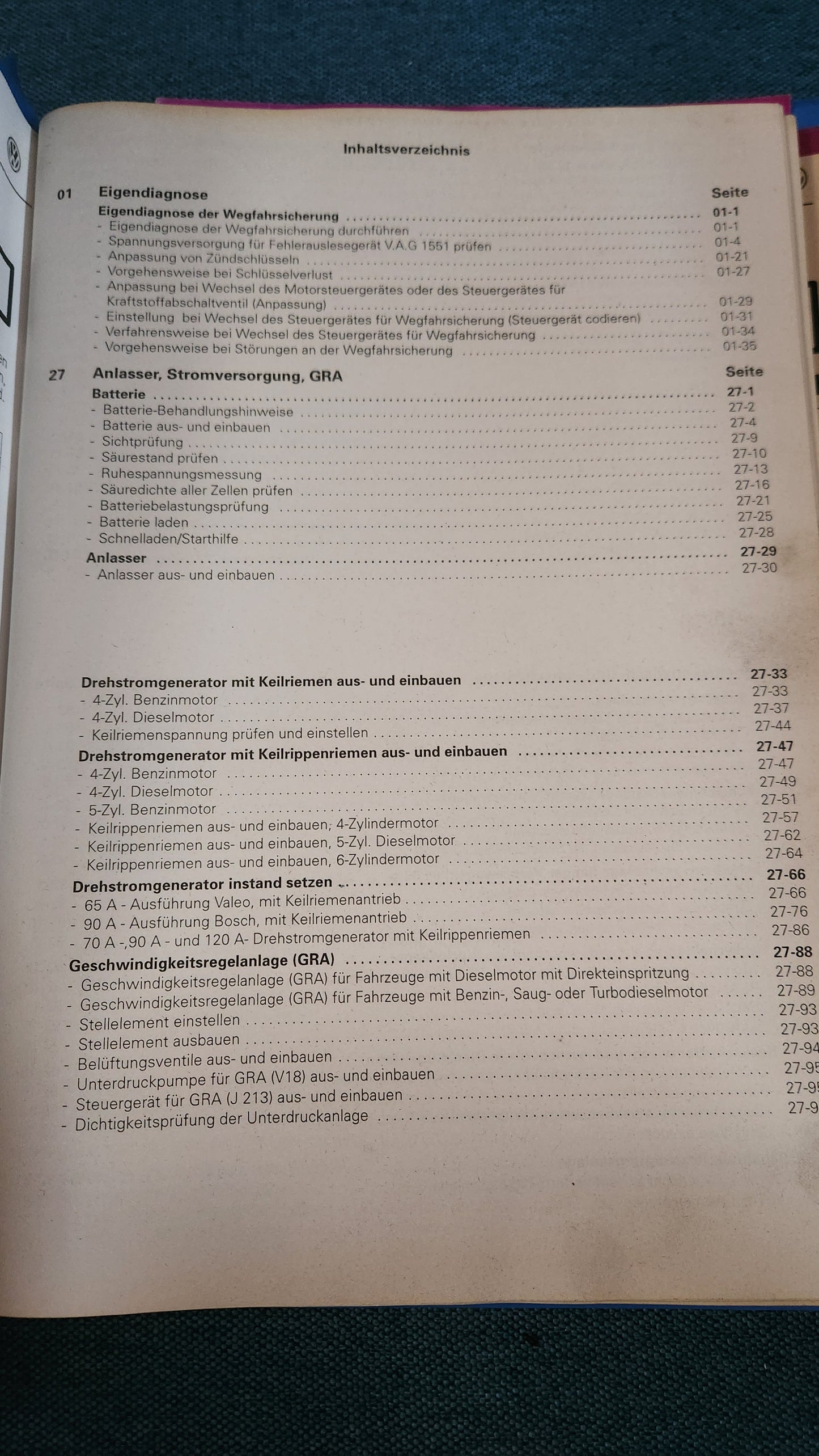 T4 Bus Elektrische Anlage Reparaturleitfaden Werkstattbuch