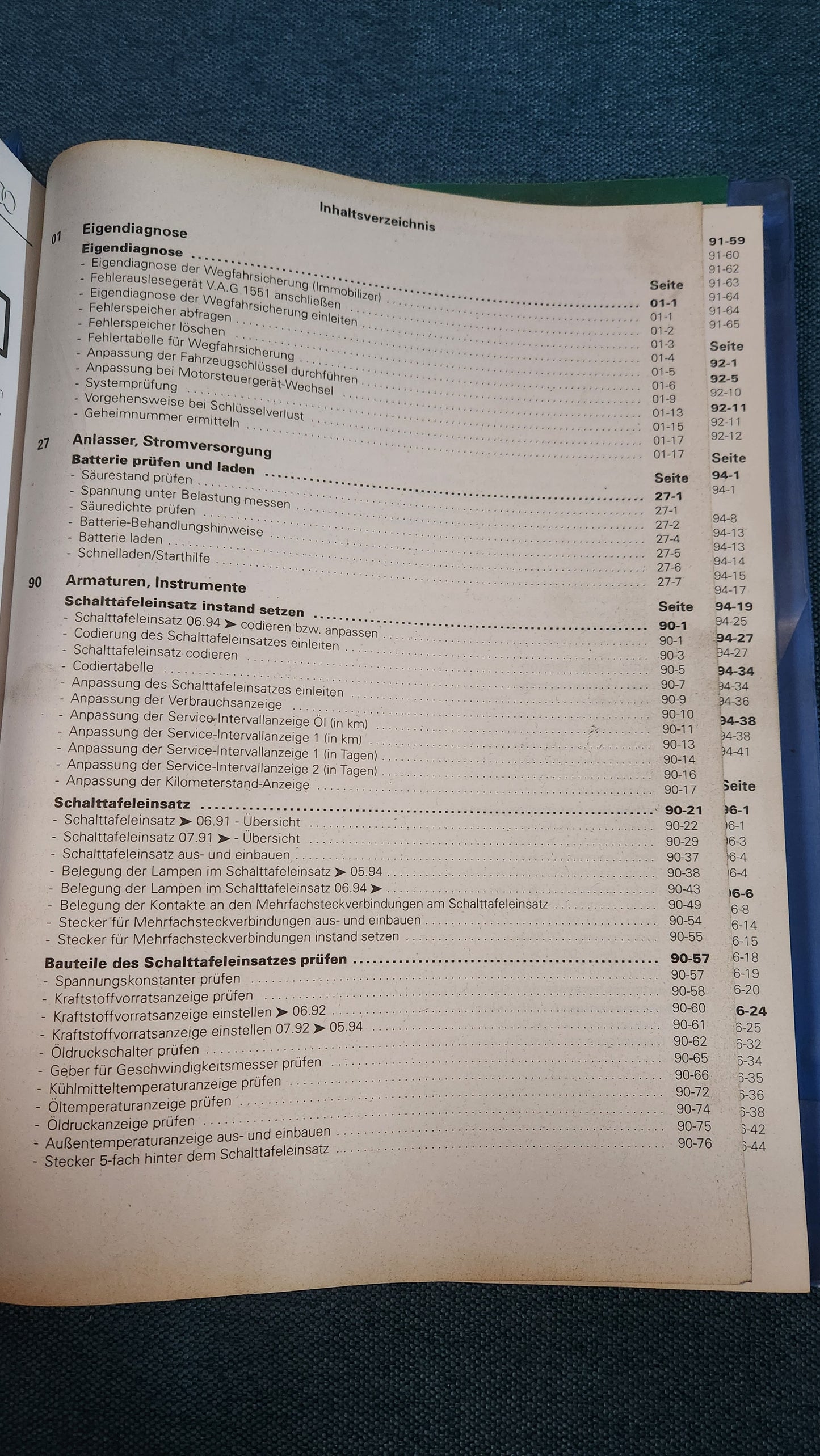 Audi 100 C4 Elektrische Anlage Reparaturleitfaden Werkstattbuch