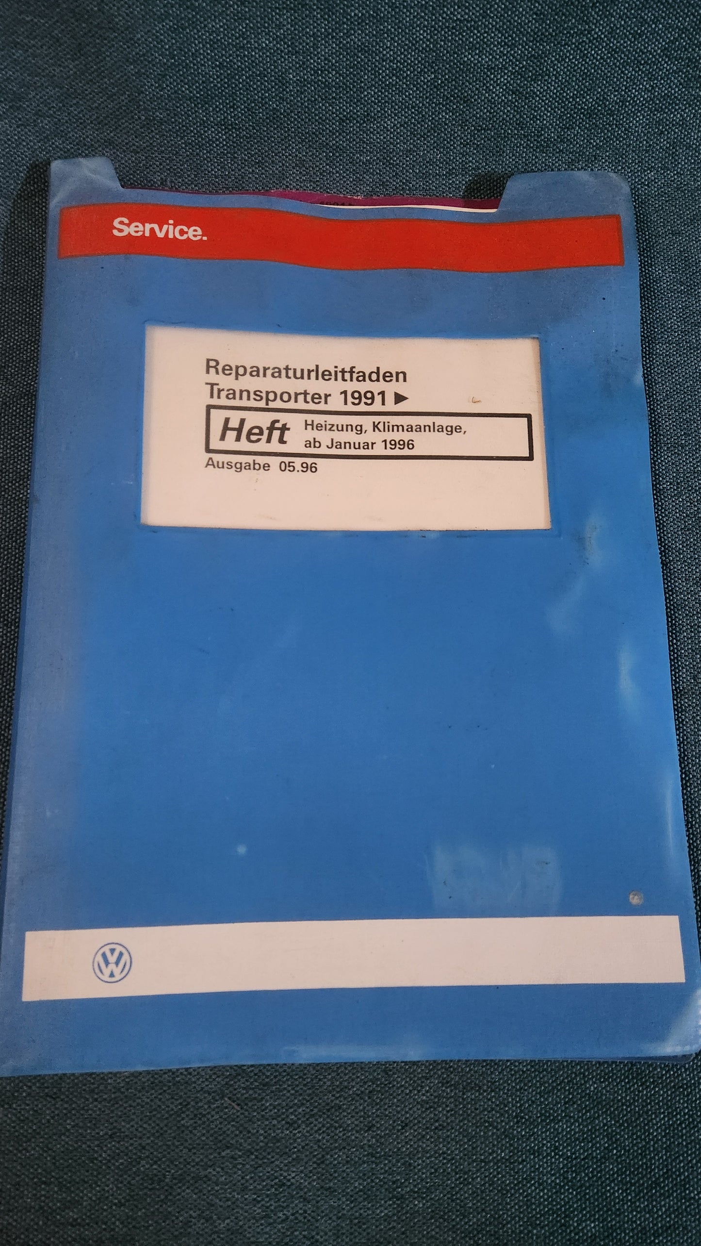 T4 Bus Heizung/Klima Reparaturleitfaden Werkstattbuch