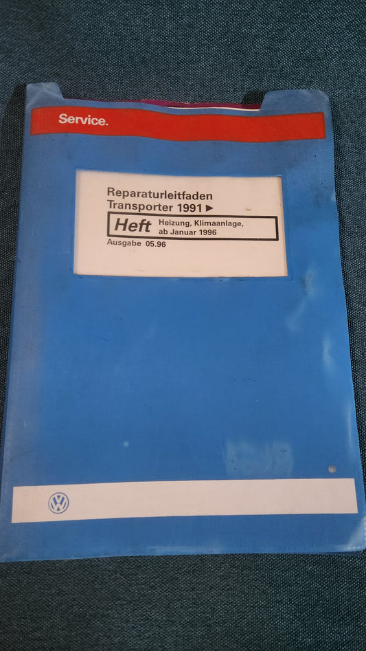 T4 Bus Heizung/Klima Reparaturleitfaden Werkstattbuch