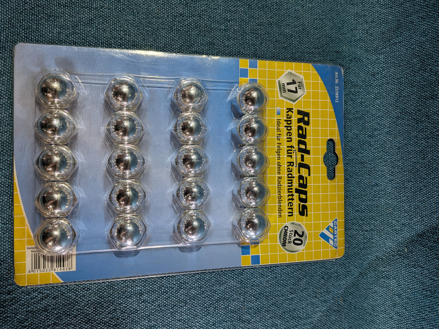 Wheel nut caps chrome 2578912 NOS/New E10