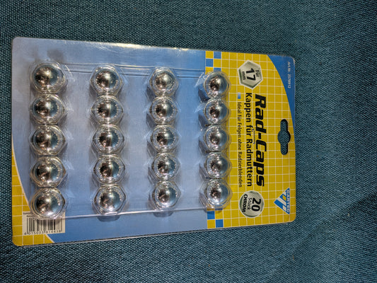 Wheel nut caps chrome 2578912 NOS/New E10
