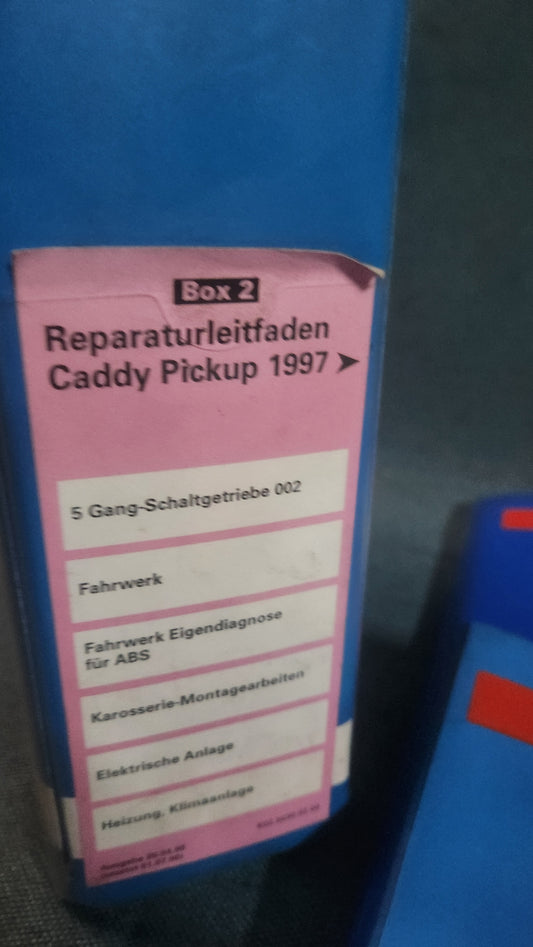 Caddy 9KV Reparaturleitfaden Werkstattbuch