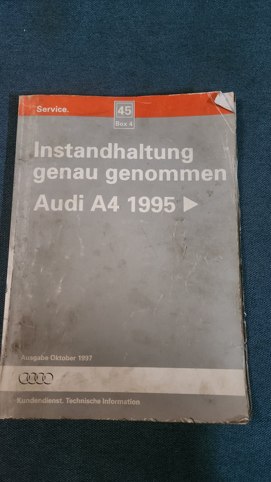 Audi A4 B5 Instandhaltung genau genommen Reparaturleitfaden Werkstattbuch