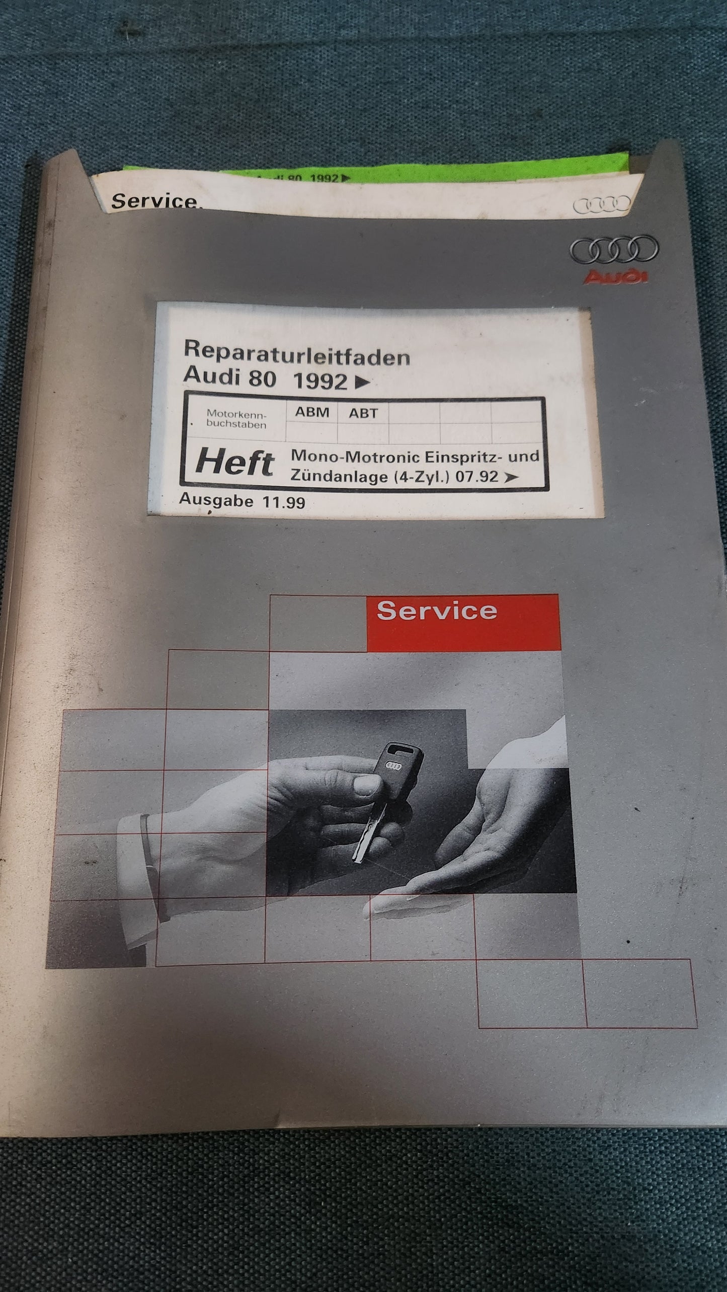 Audi 80 B4 ABM ABT Motor Reparaturleitfaden Werkstattbuch