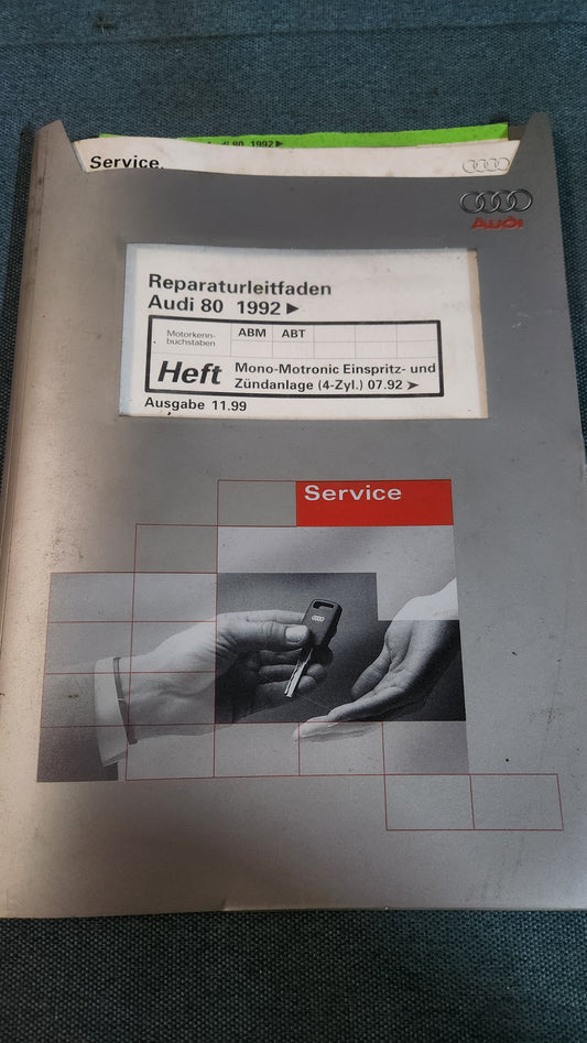 Audi 80 B4 ABM ABT Motor Reparaturleitfaden Werkstattbuch