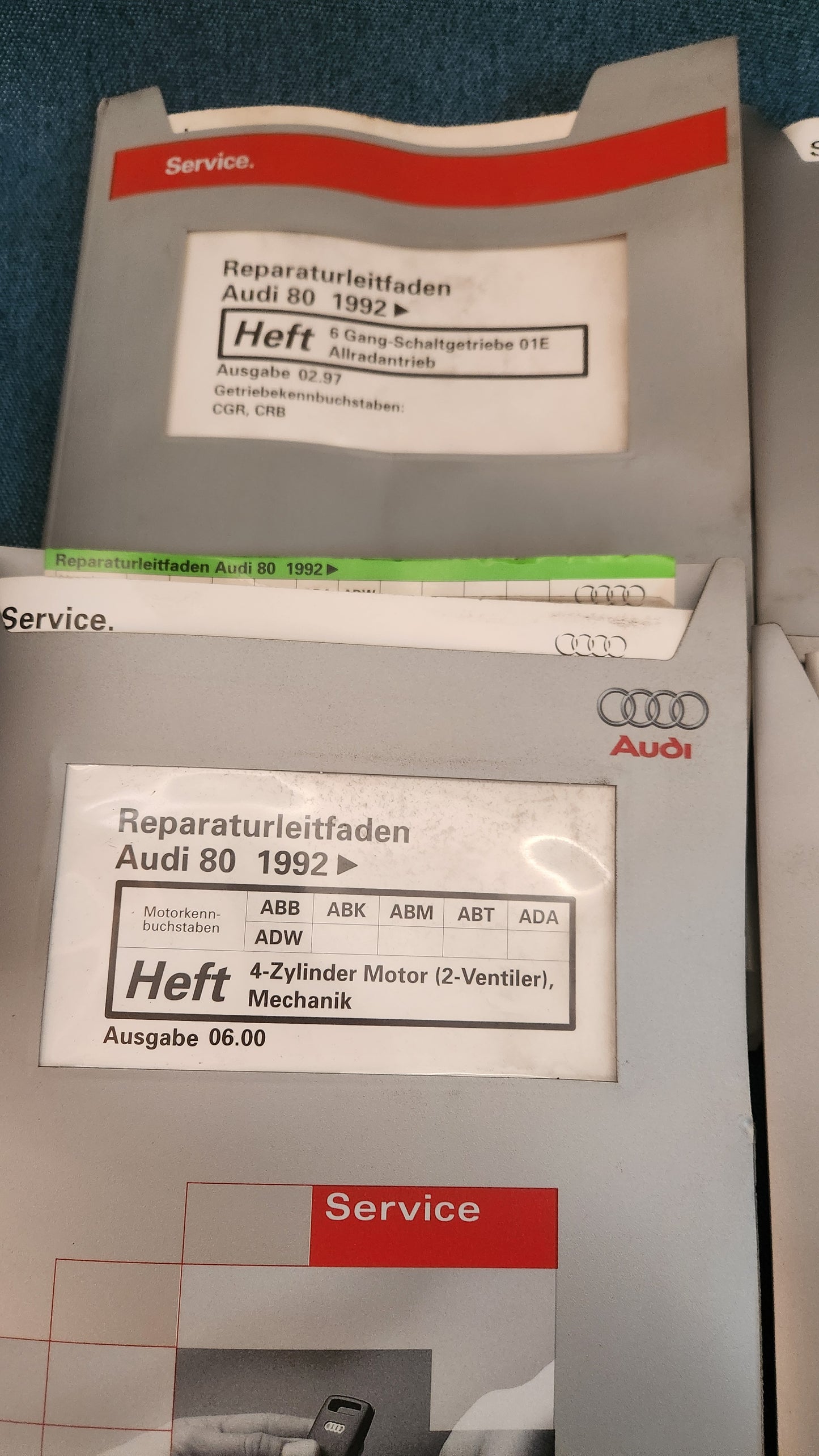 Audi 80 B4 Reparaturleitfaden Werkstattbuch