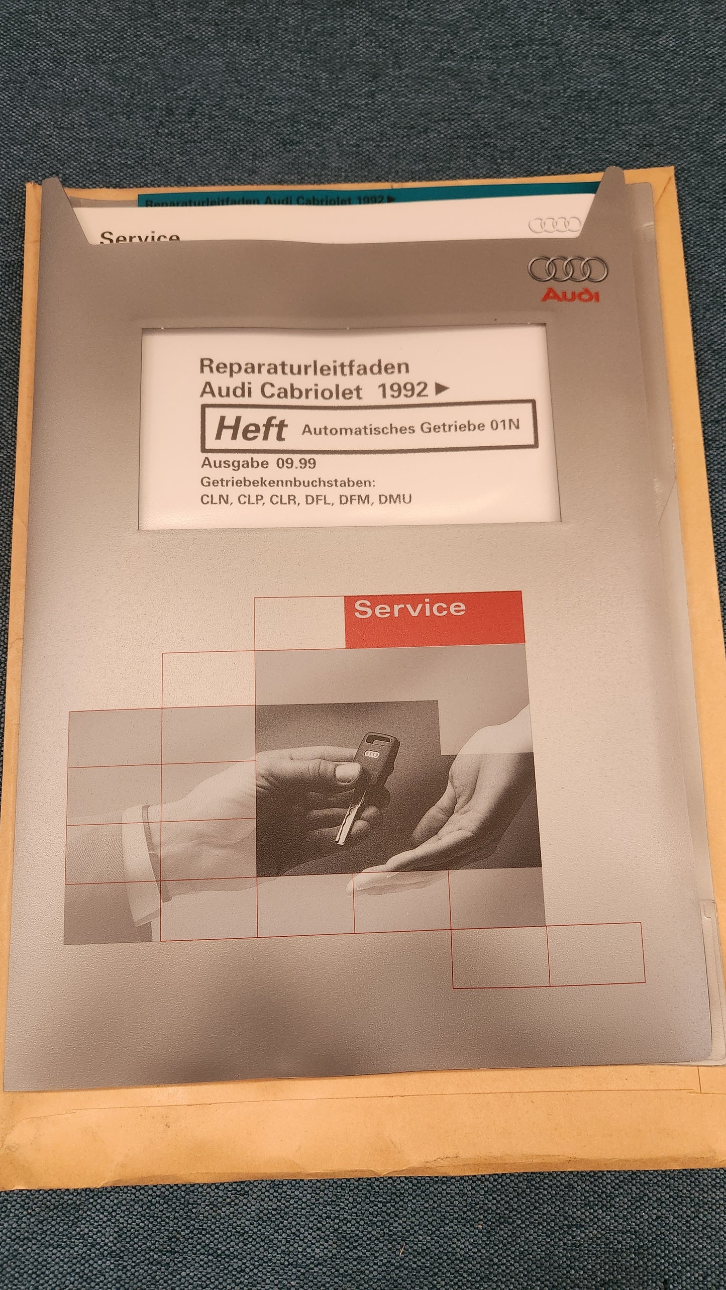 Audi 80 B4 Cabriolet Typ 89 Nos Neu Automatisches Getriebe 01N Reparaturleitfaden Werkstattbuch