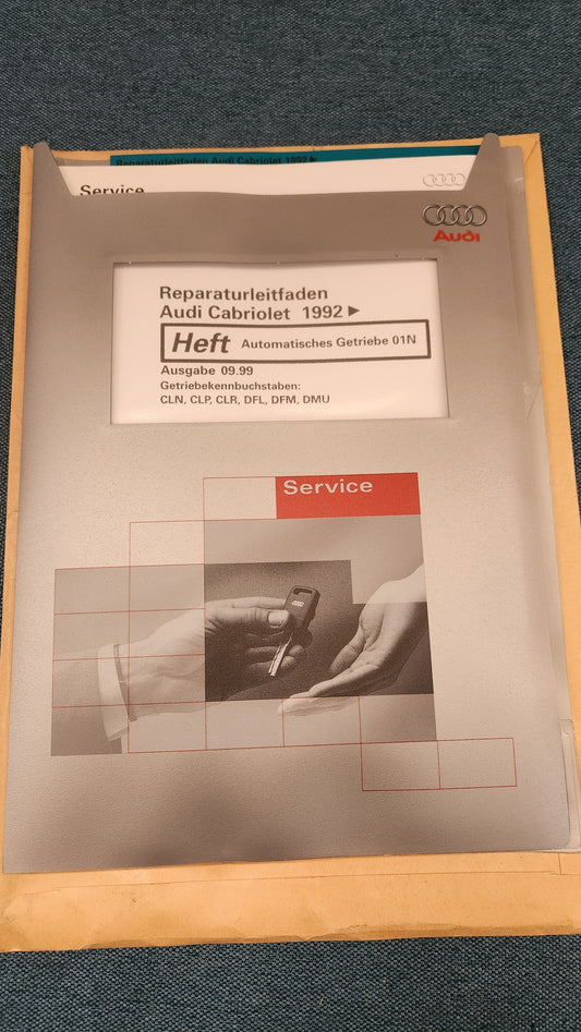 Audi 80 B4 Cabriolet Typ 89 Nos Neu Automatisches Getriebe 01N Reparaturleitfaden Werkstattbuch