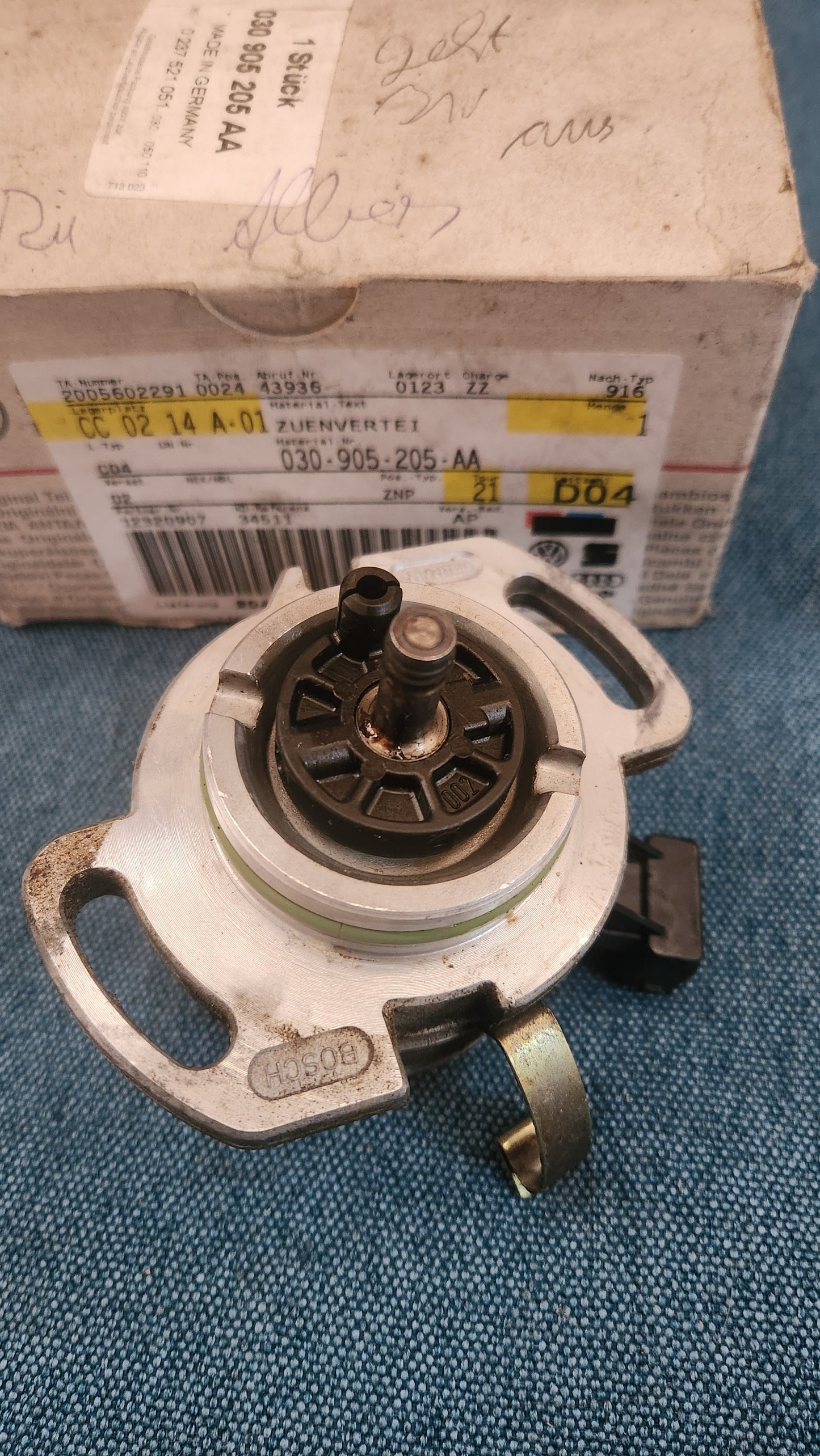 Zündverteiler Golf/3/Vento/Polo 2 86C 030905205AA Gebraucht, aber wie Neu G3