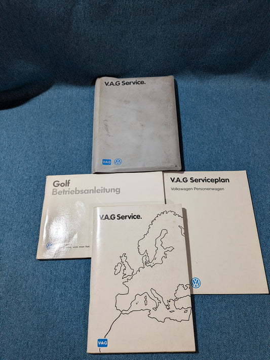 Golf 2 Owner's Manual, Operating Instructions, Service Booklet, Car Wallet