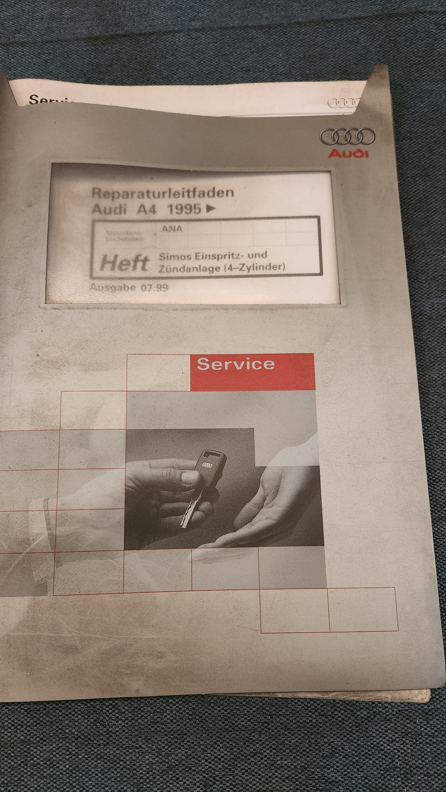 Audi A4 B5 ANA Motor Reparaturleitfaden Werkstattbuch