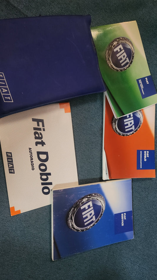Fiat Doblo Service Book Folder Owner's Manual On-Board Manual Used B3