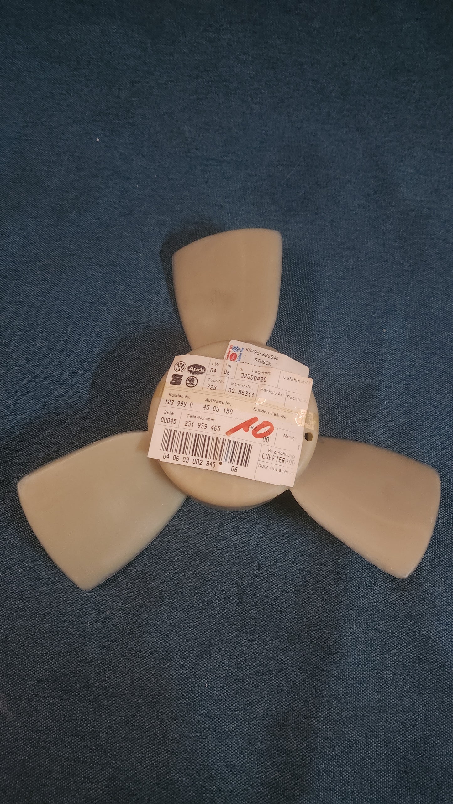 Lüfterrad Audi80/90 B1/B2/100/200 C2 251959465 Nos H9