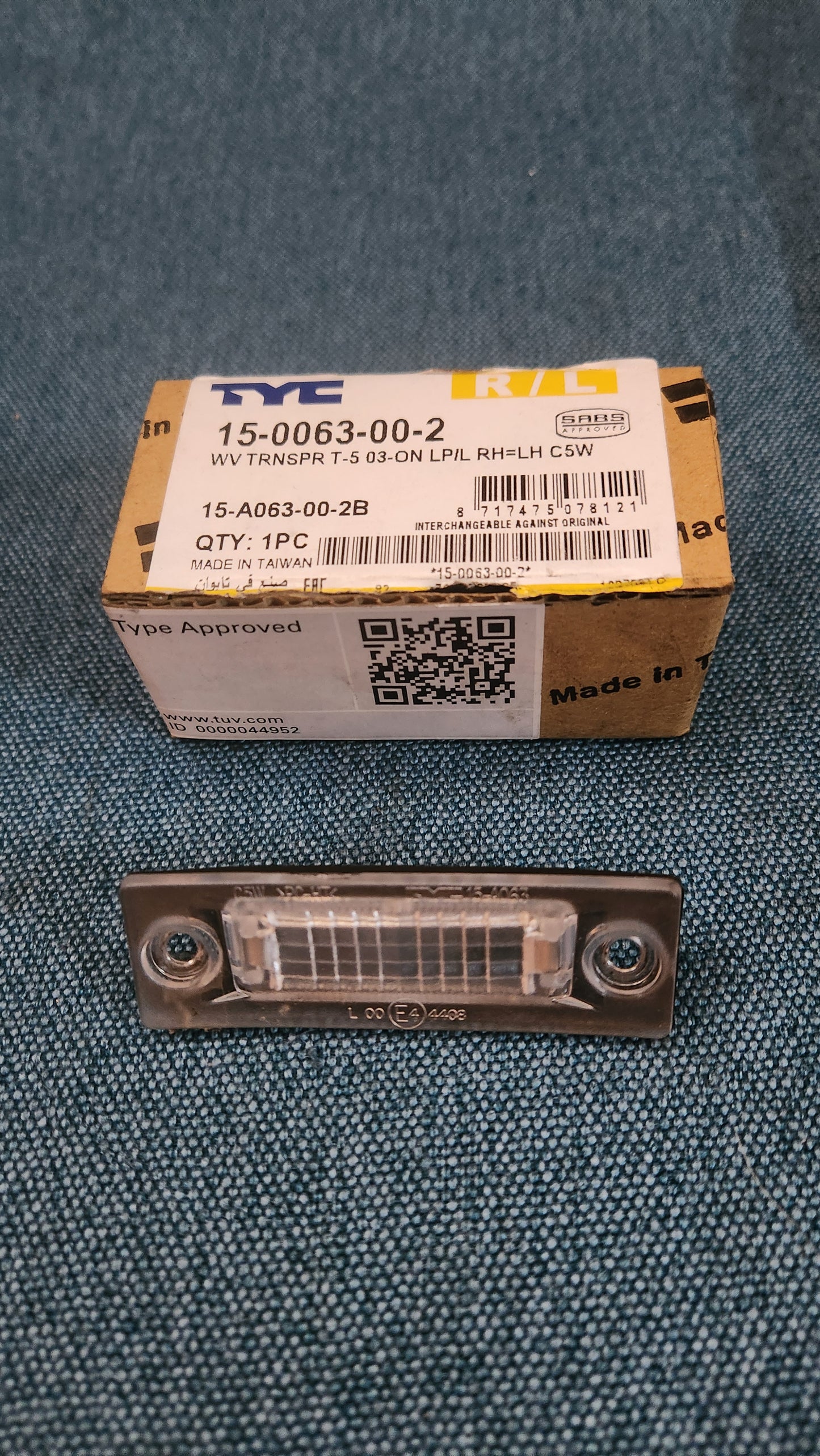 Kennzeichenbeleuchtung Caddy 3/4/T5/Passat 3B/BG/Touran 3B5998026 Nos/Neu G8