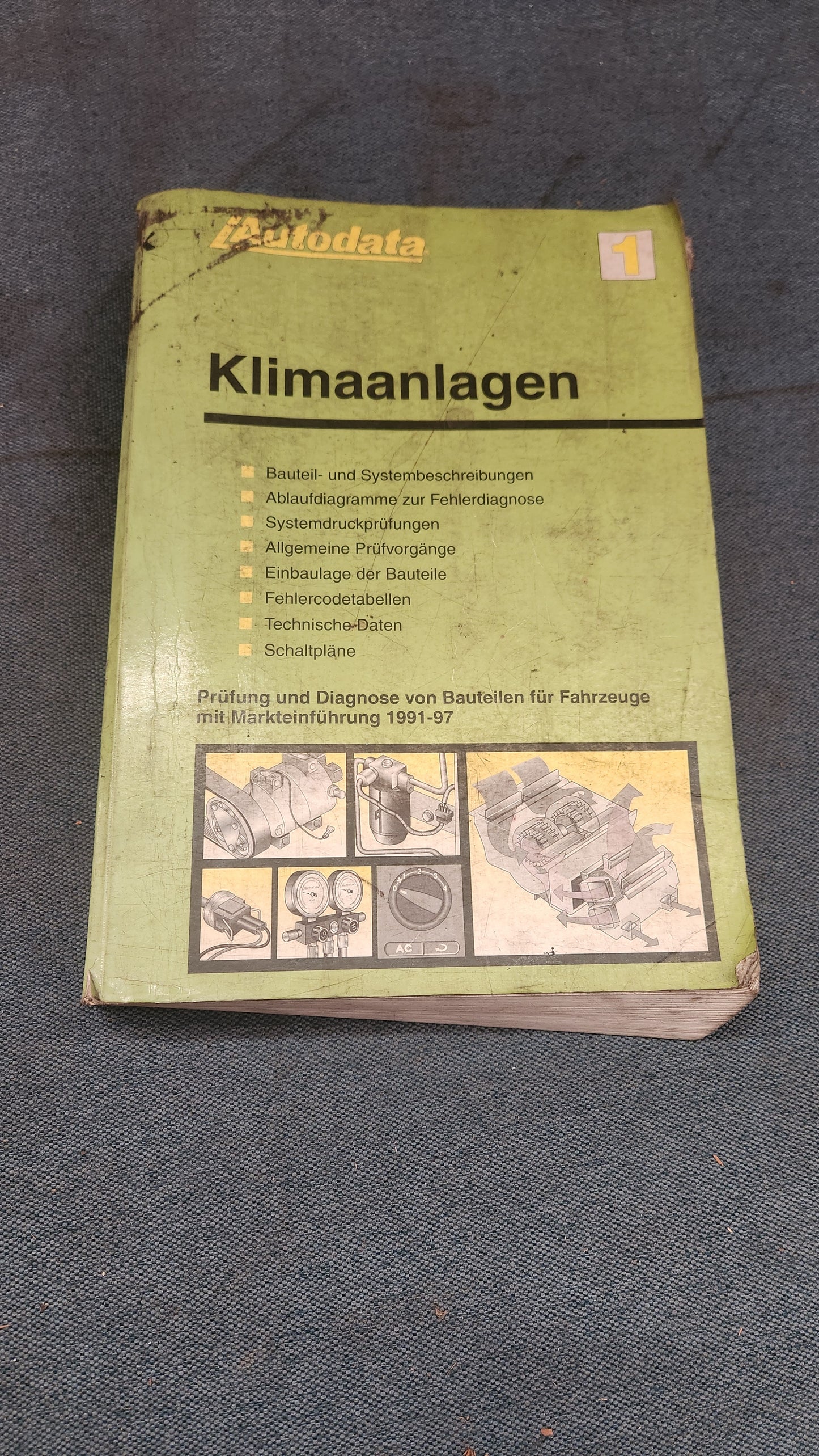 Klimaanlagen 1 Autodata Werkstattbuch Reparaturleitfaden  VW/Audi/Mercedes/Opel/Mazda usw...