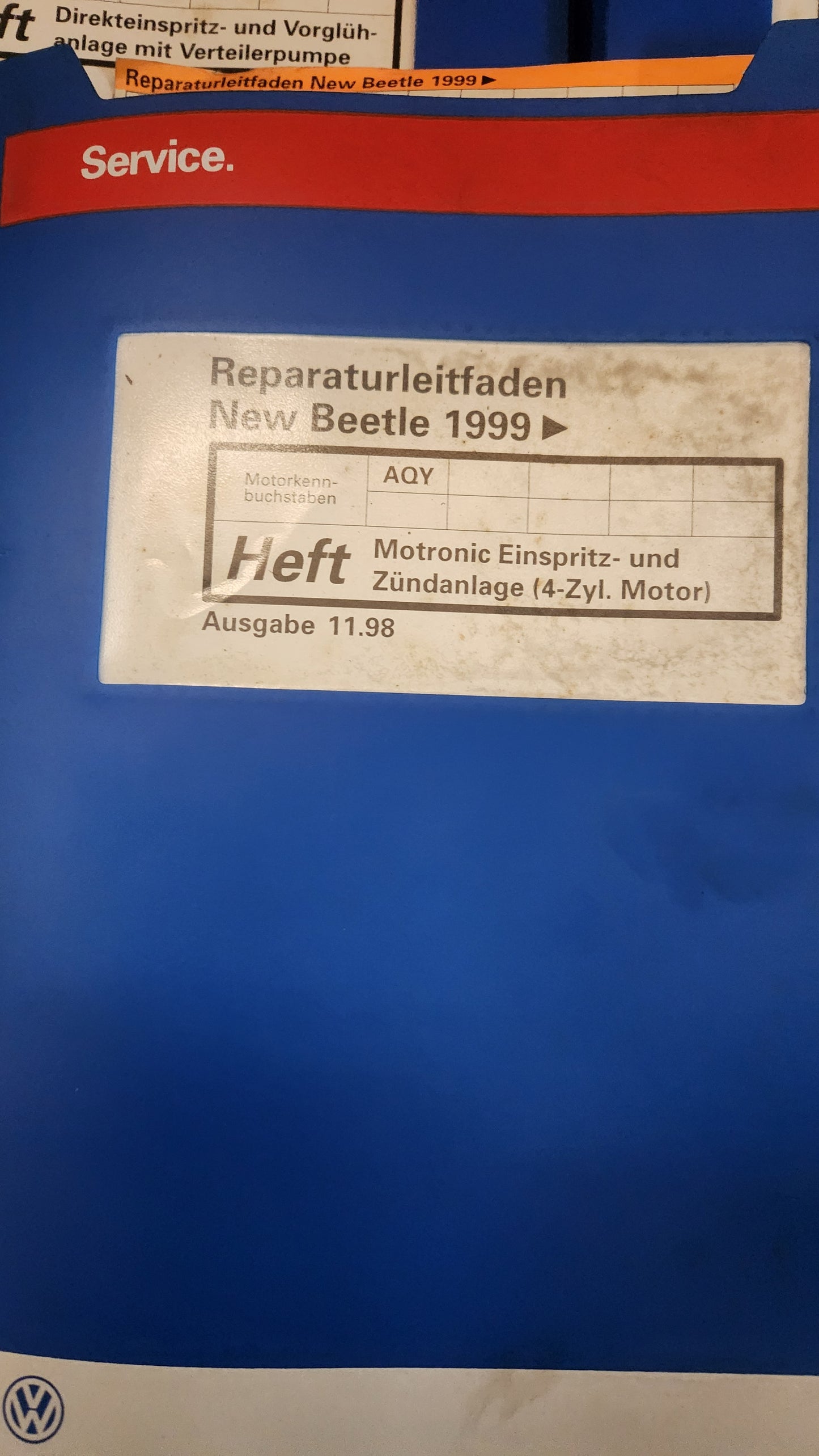 New Beetle Reparaturleitfaden Werkstattbuch