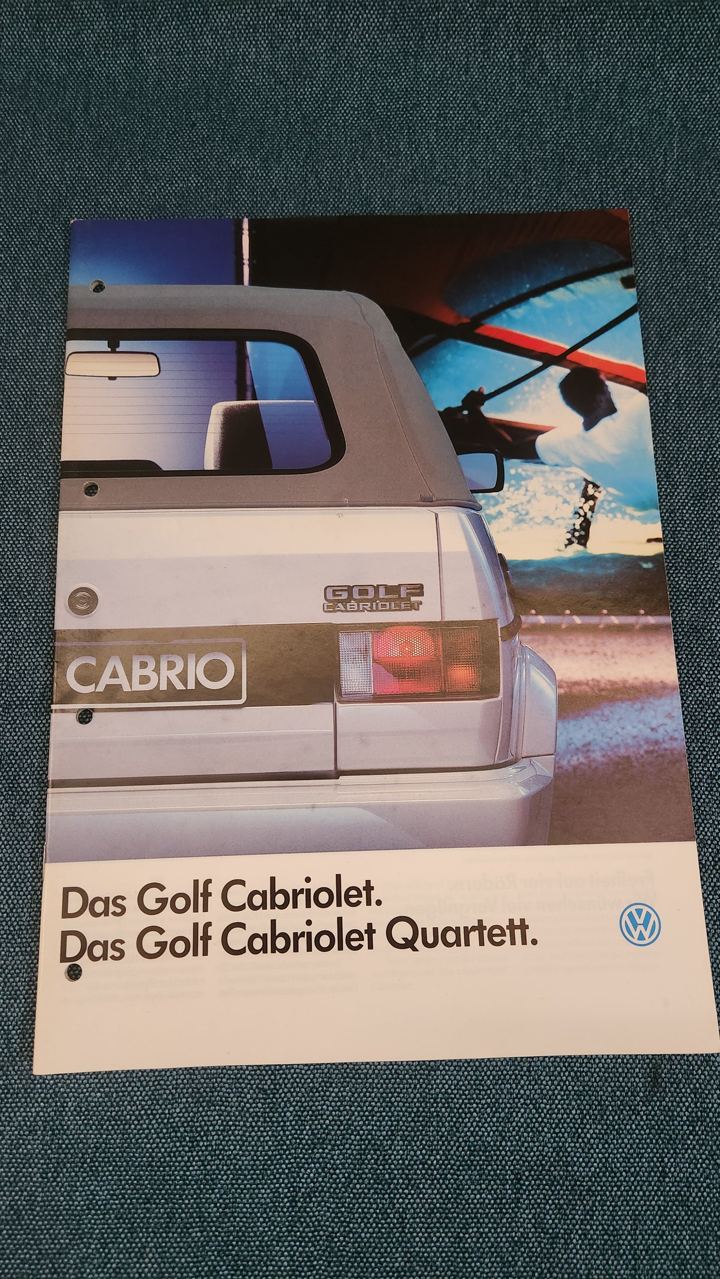 Golf 1 Cabriolet Das Golf Cabriolet Quartett Prospekt