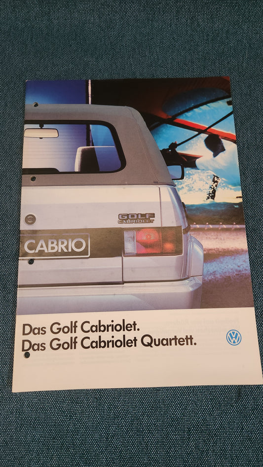 Golf 1 Convertible The Golf Convertible Quartett Brochure