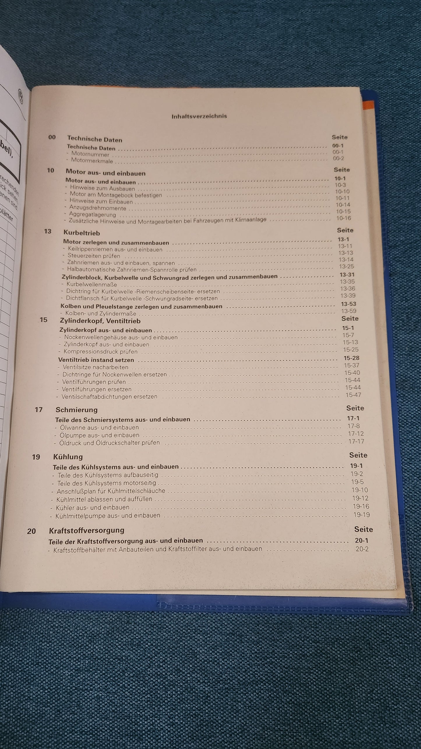 Polo 6N AJV Engine Repair Manual Workshop Manual