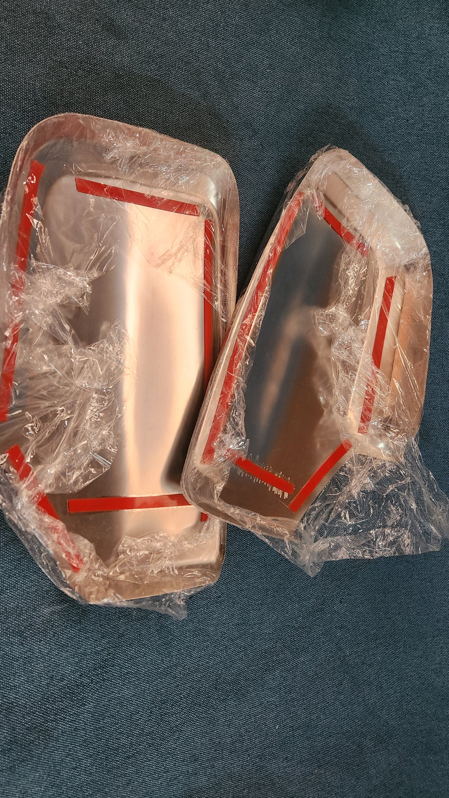 VW Crafter Chrom Spiegelabdeckung Kappen Nos D7