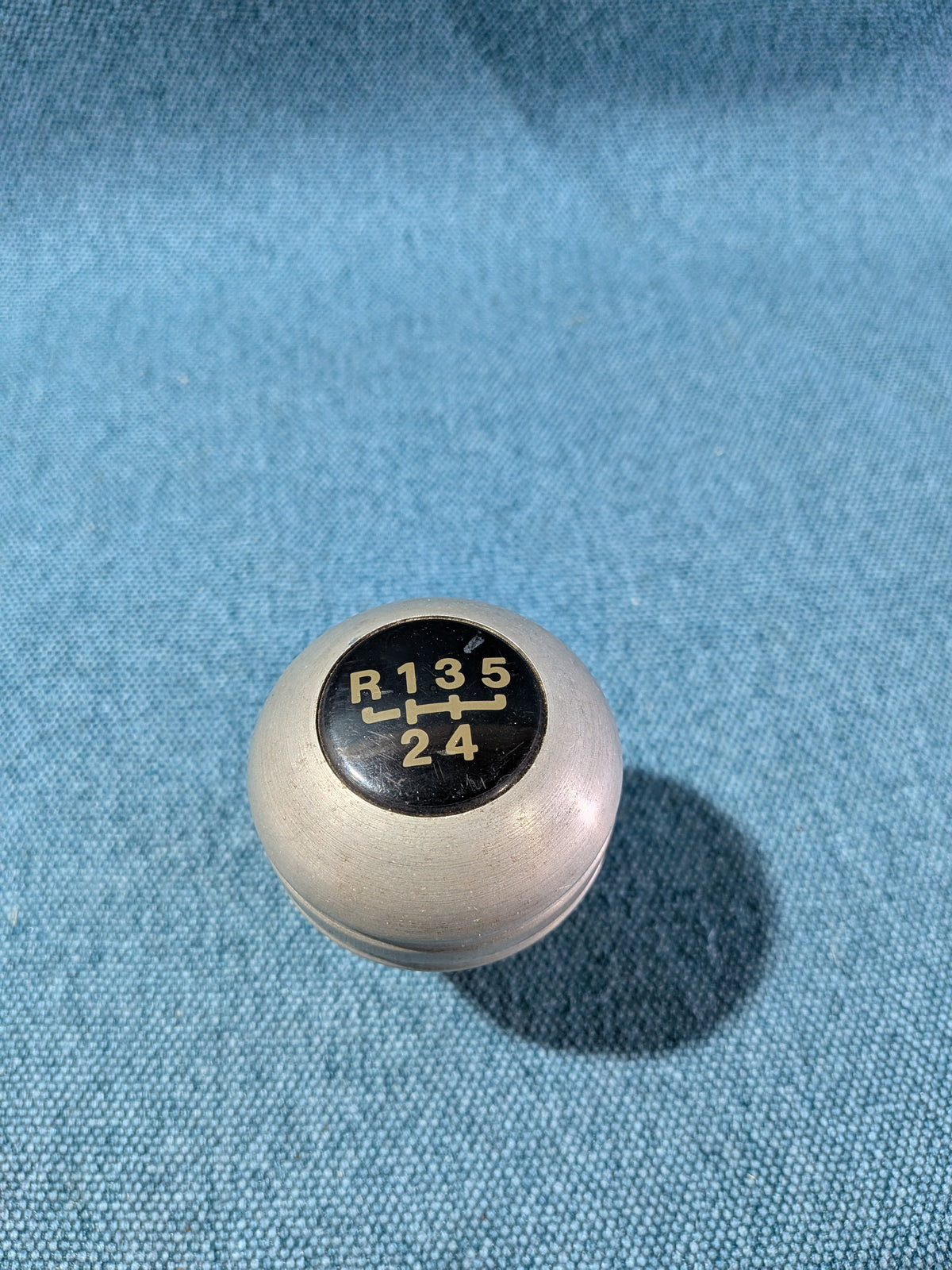 Gear knob aluminum solid 5 speed M12 thread Used B4