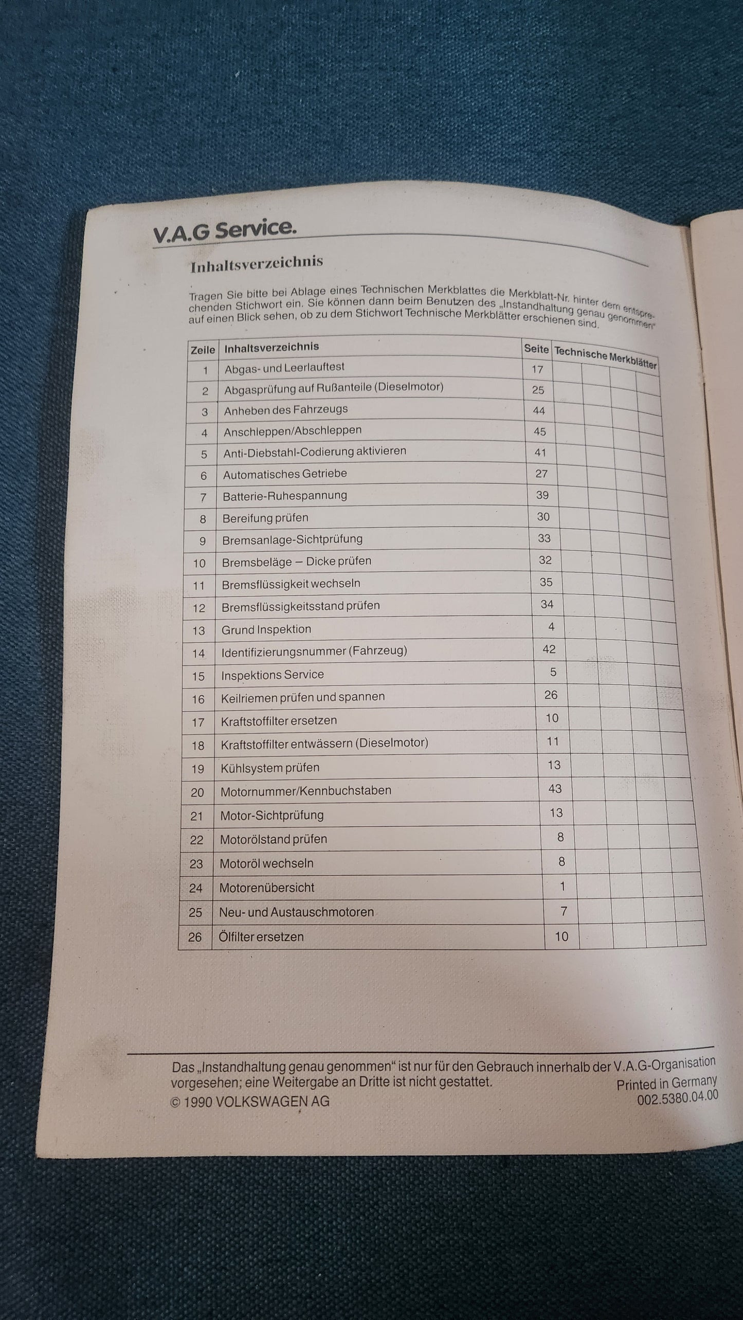 Transporter T3 Bus Instandhaltung genau genommen Reparaturleitfaden Werkstattbuch