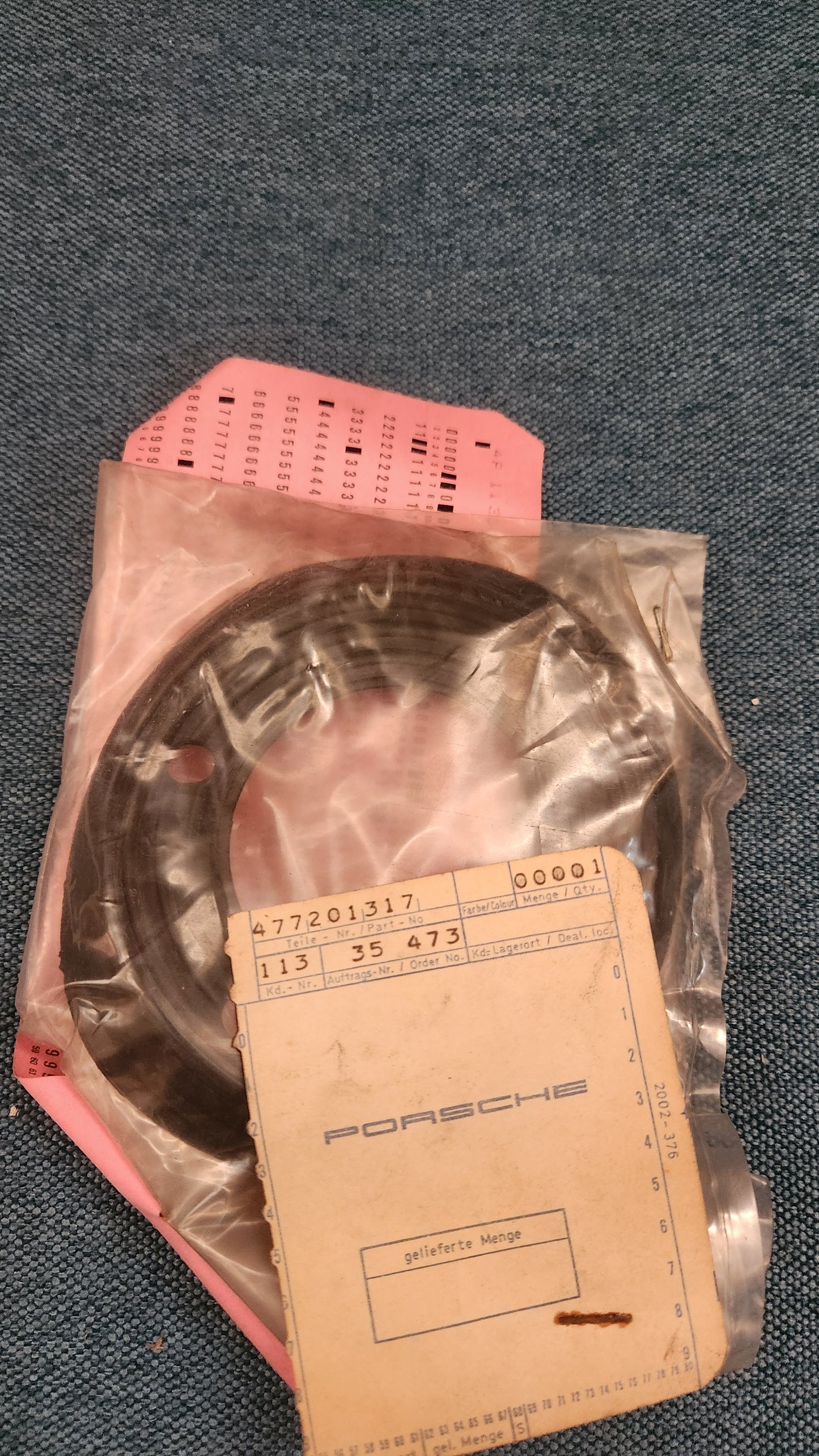 Dichtung Tankeinfüllstutzen Porsche 924 477201317 Nos K4