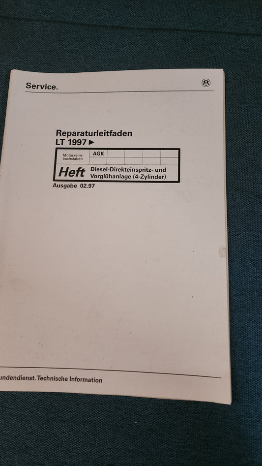 LT 2D AGK Reparaturleitfaden Werkstattbuch