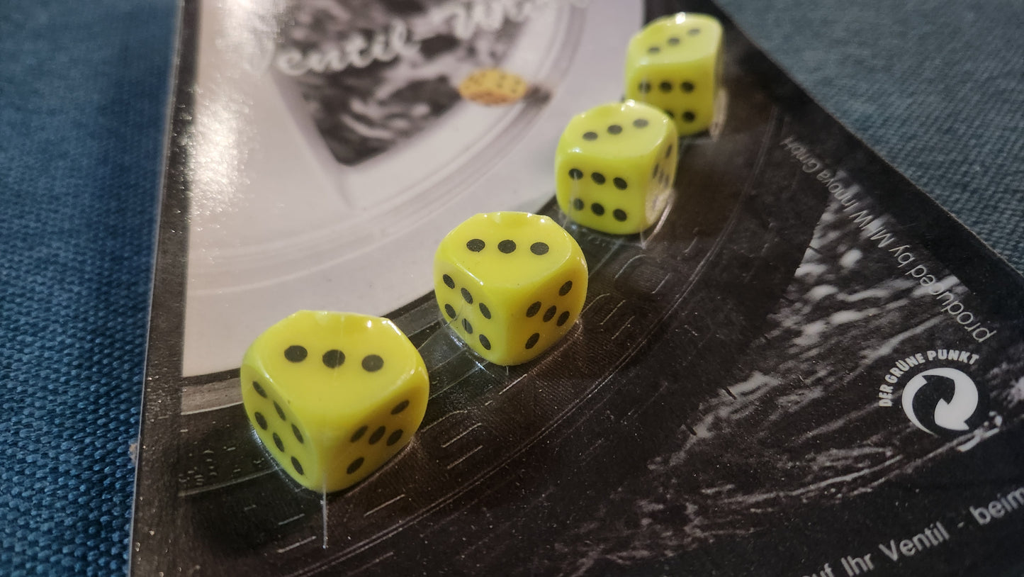 MHW Ventilkappen Würfel Gelb Nos Universal