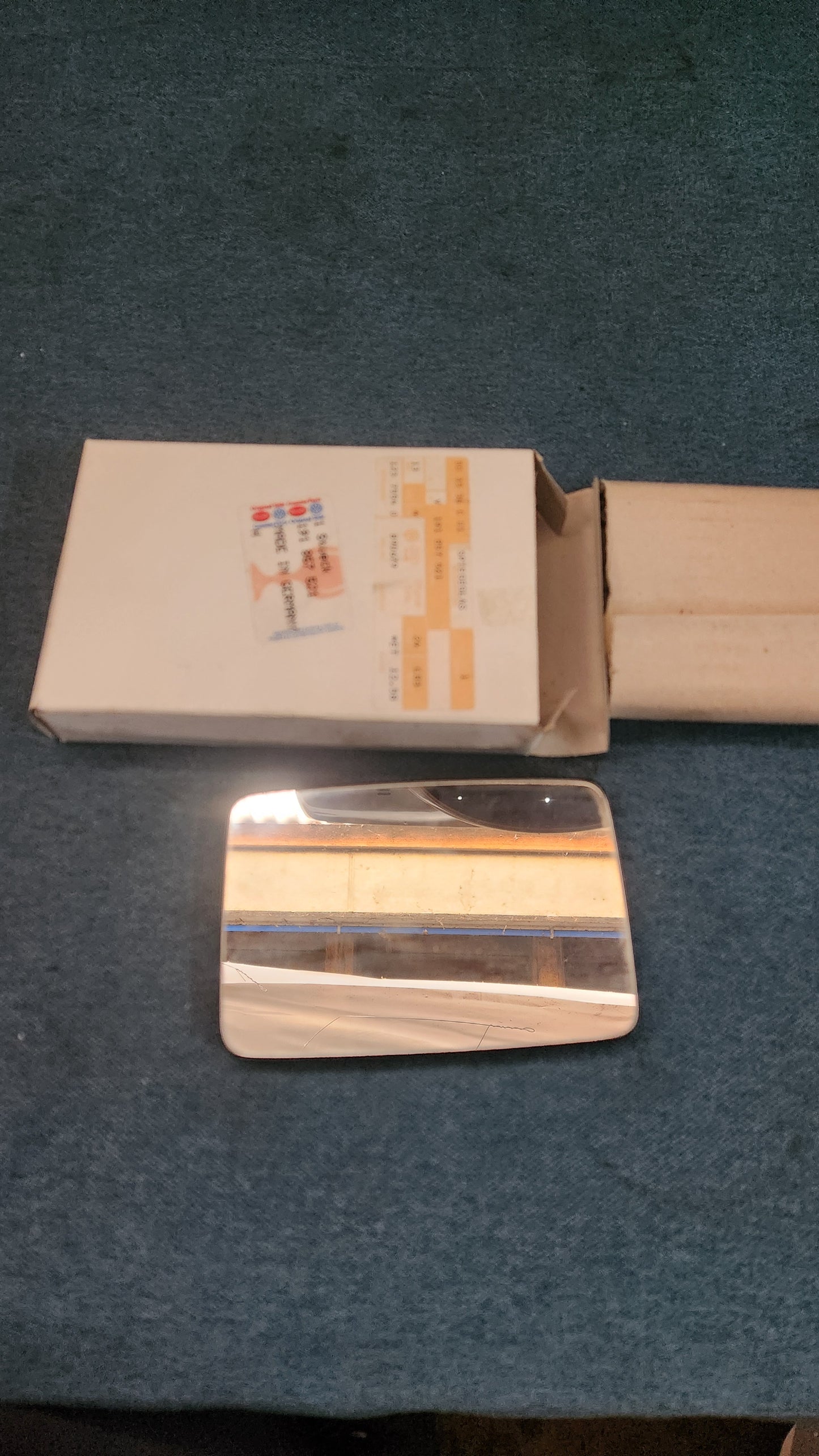 Spiegelglas Golf 1/2/Jetta 1/2 Caddy 14D 191857521 Nos F7