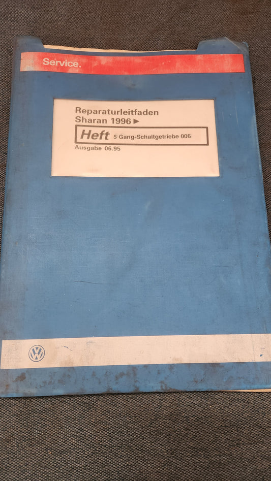 Sharan 5 Gang Schaltgetriebe 006 Reparaturleitfaden Werkstattbuch