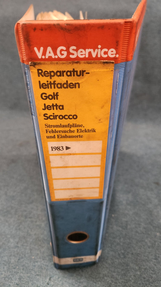 Golf/Jetta/1/Scirocco/1/2 Stromlaupläne Reparaturleitfaden Werkstattbuch