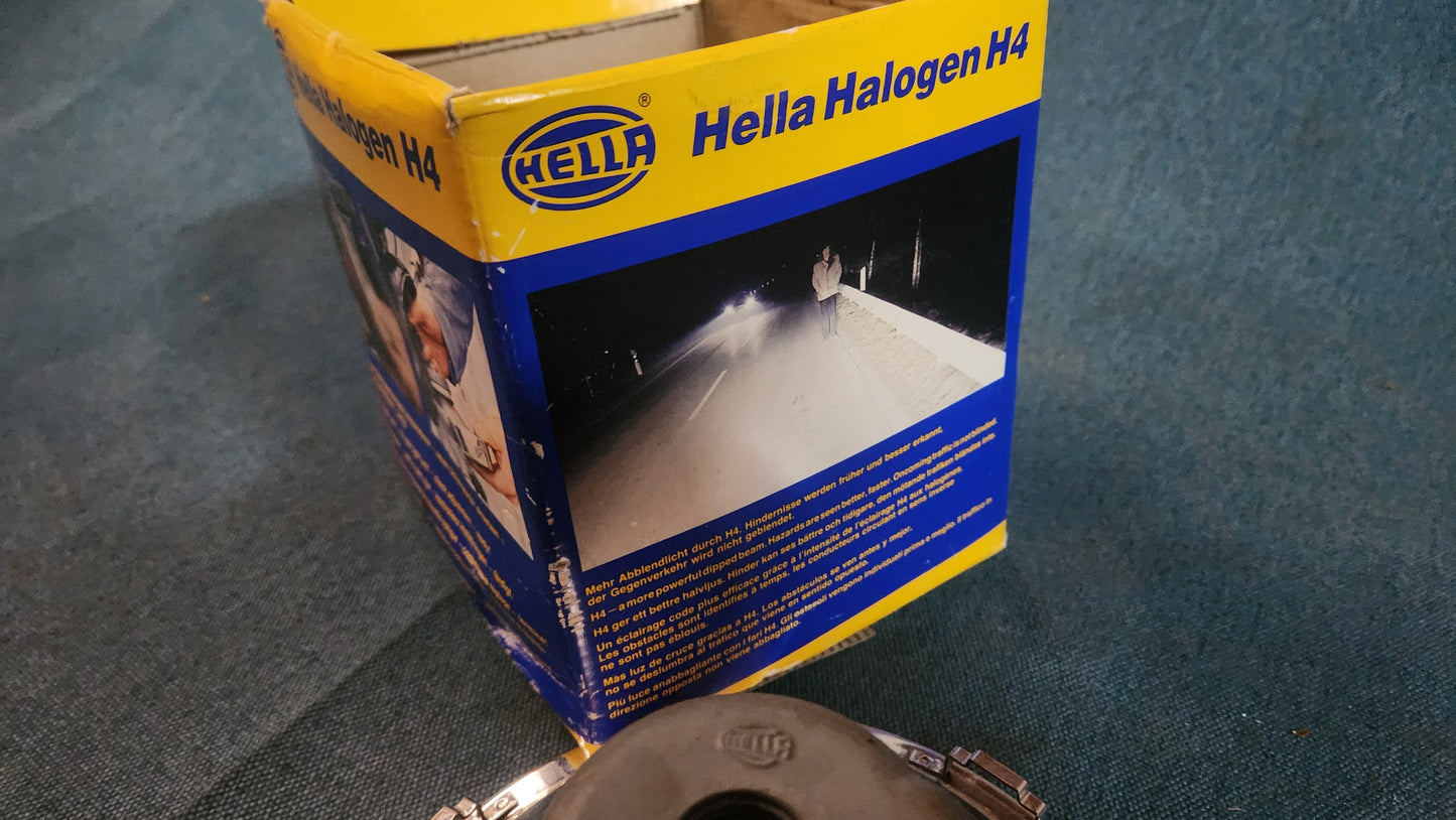 Ford Escort 1/2 Honda Civic 1/2 Transit Porsche 914 Mazda RX5 RX7 Trabant Hella Headlight Insert Halogen H4 NOS 1A600239507 B3